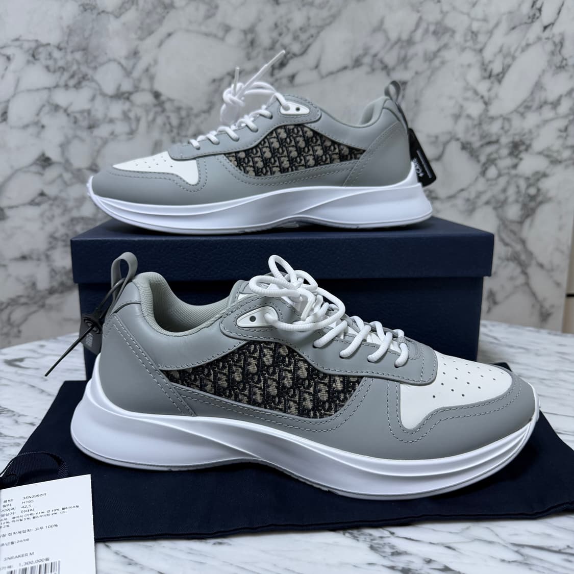 [새상품/42.5] 디올 오블리크 b25 스니커즈 상품이미지1