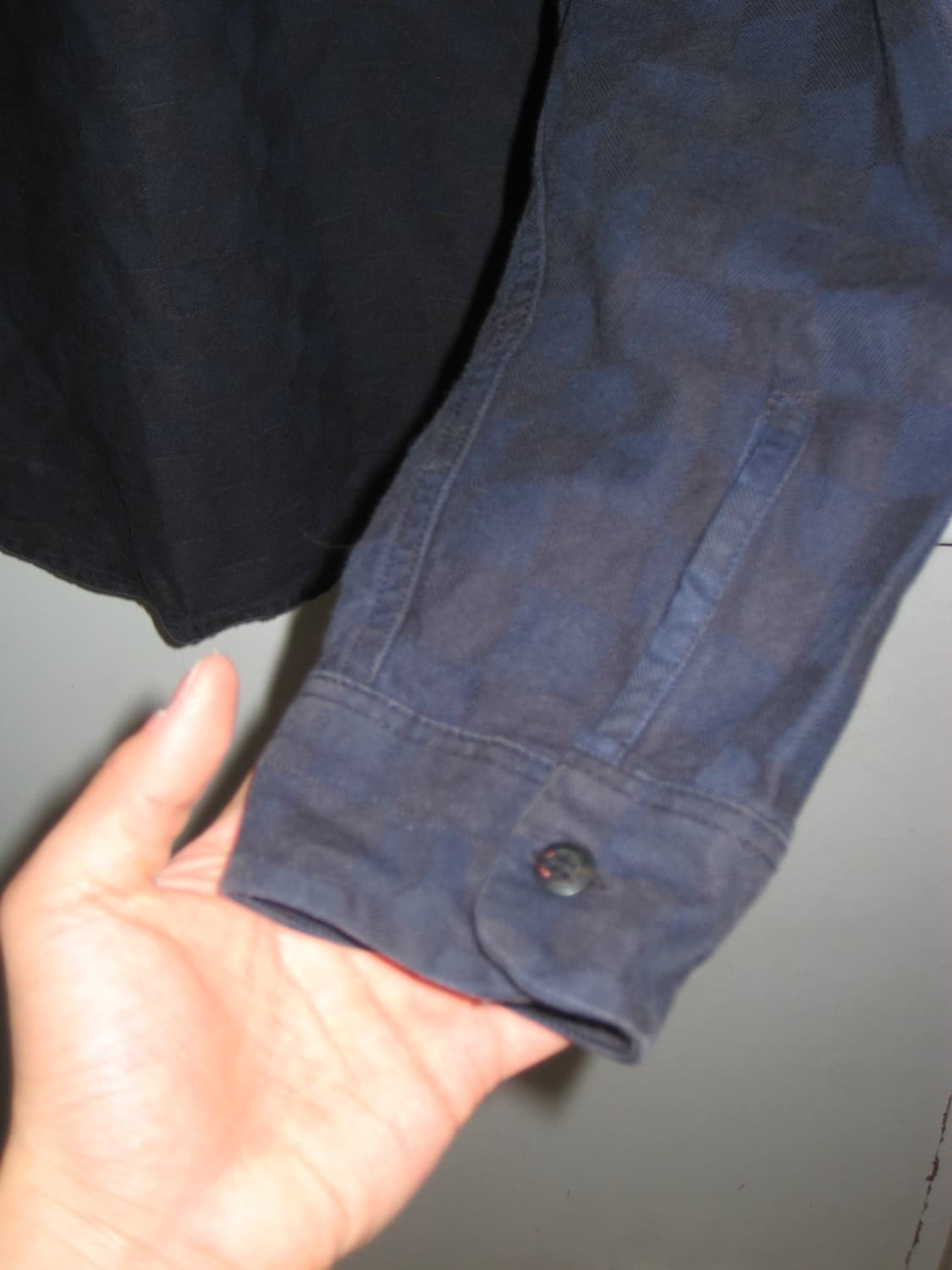 Vans 반스의 체커무늬 네이비 셔츠 상품이미지5