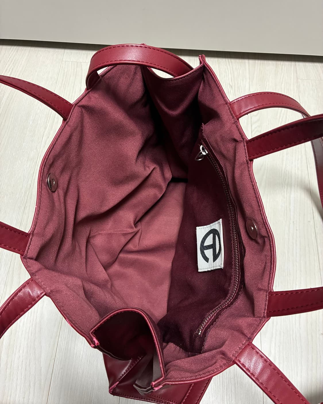 텔파 쇼핑백 미디움 옥스블러드 Oxblood 상품이미지6
