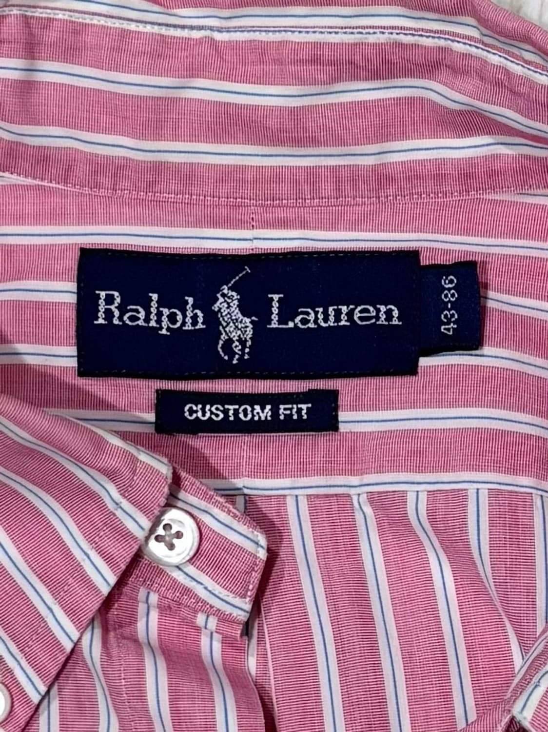 폴로랄프로렌 핑크 스트라이프 반팔 셔츠 상품이미지6