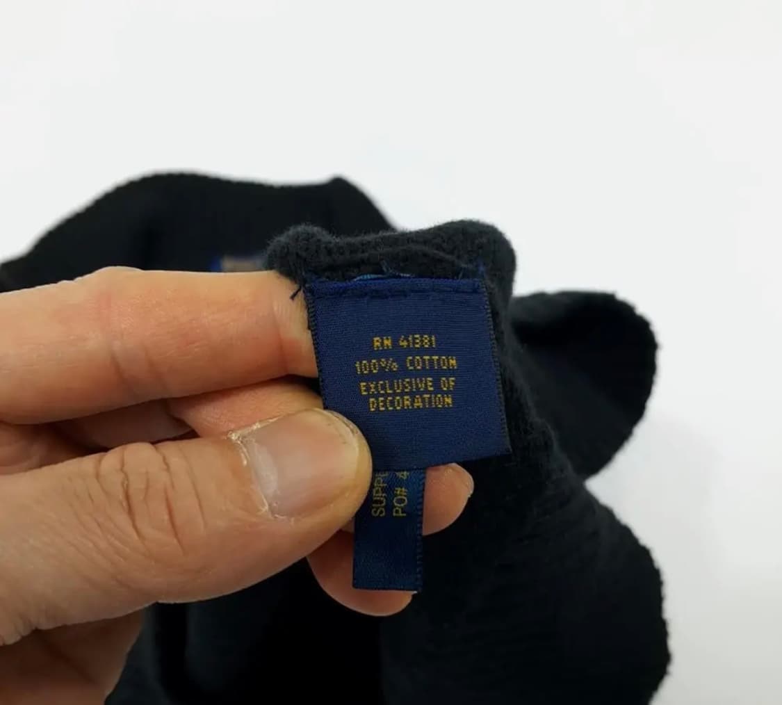 폴로 랄프로렌 하프집업 니트 블랙 L 상품이미지2