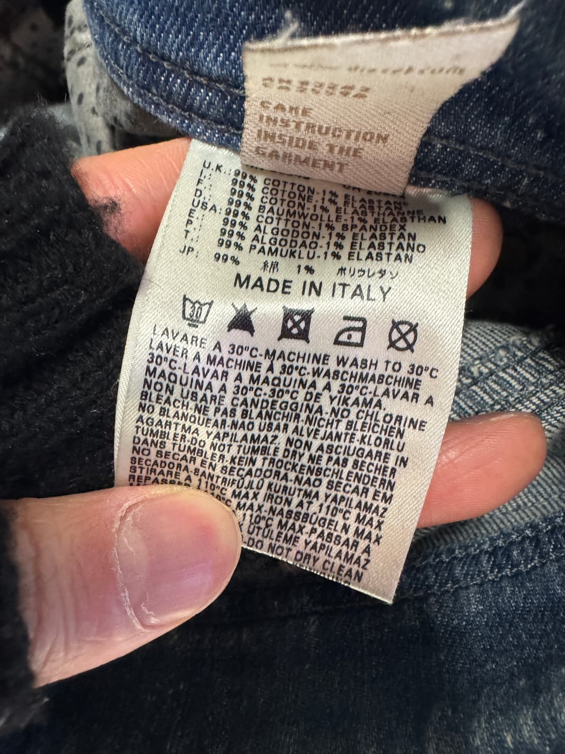 디젤 Diesel 빈티지 더티 워싱 데님팬츠 33인치 상품이미지5