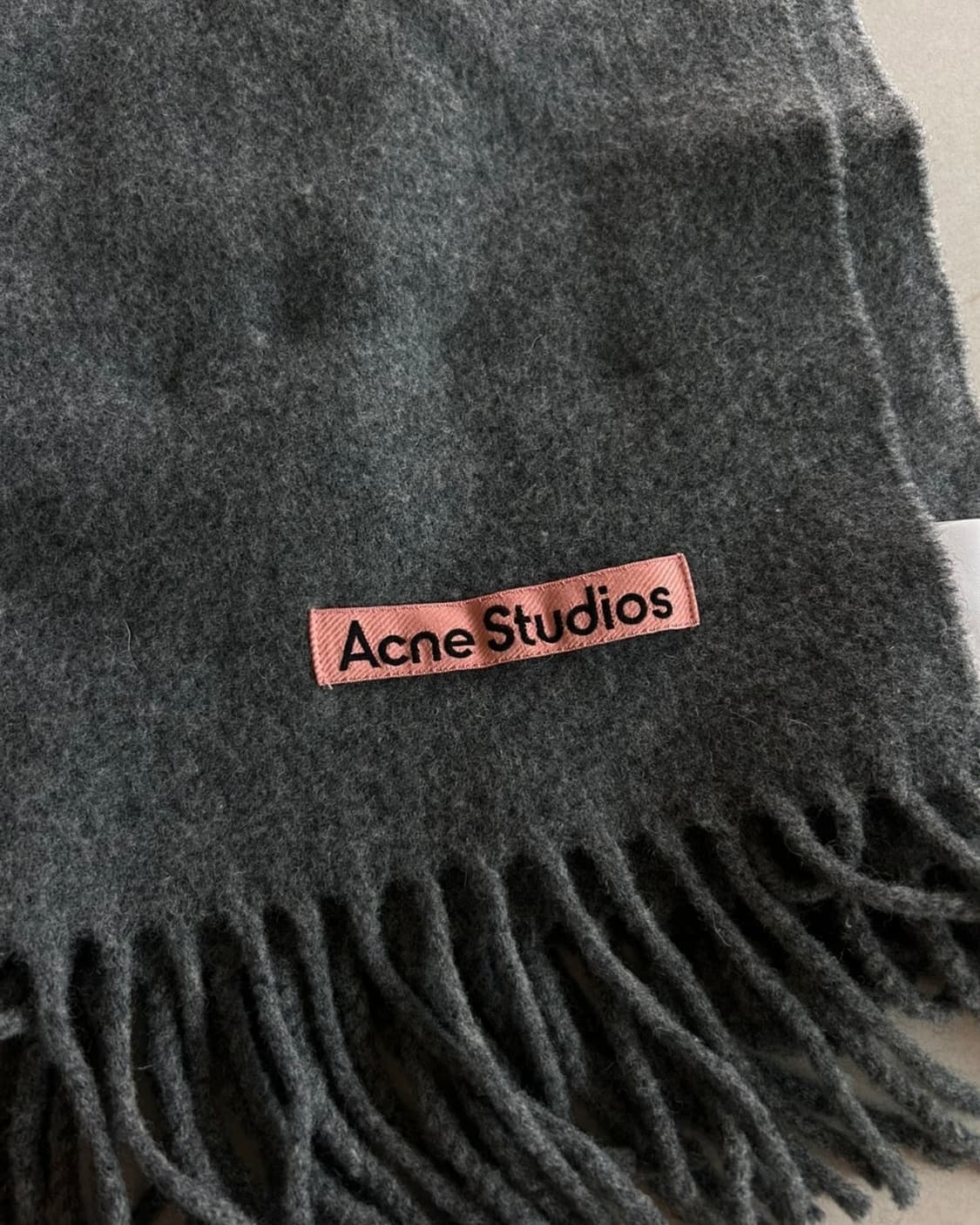 아크네 스튜디오 울 목도리 내로우 멜란지 그레이 상품이미지4