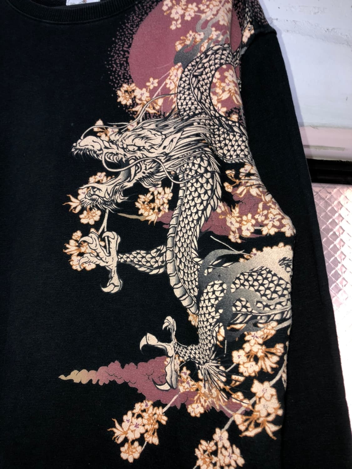 카라쿠리 타마시 동양풍 자수 맨투맨 상품이미지3