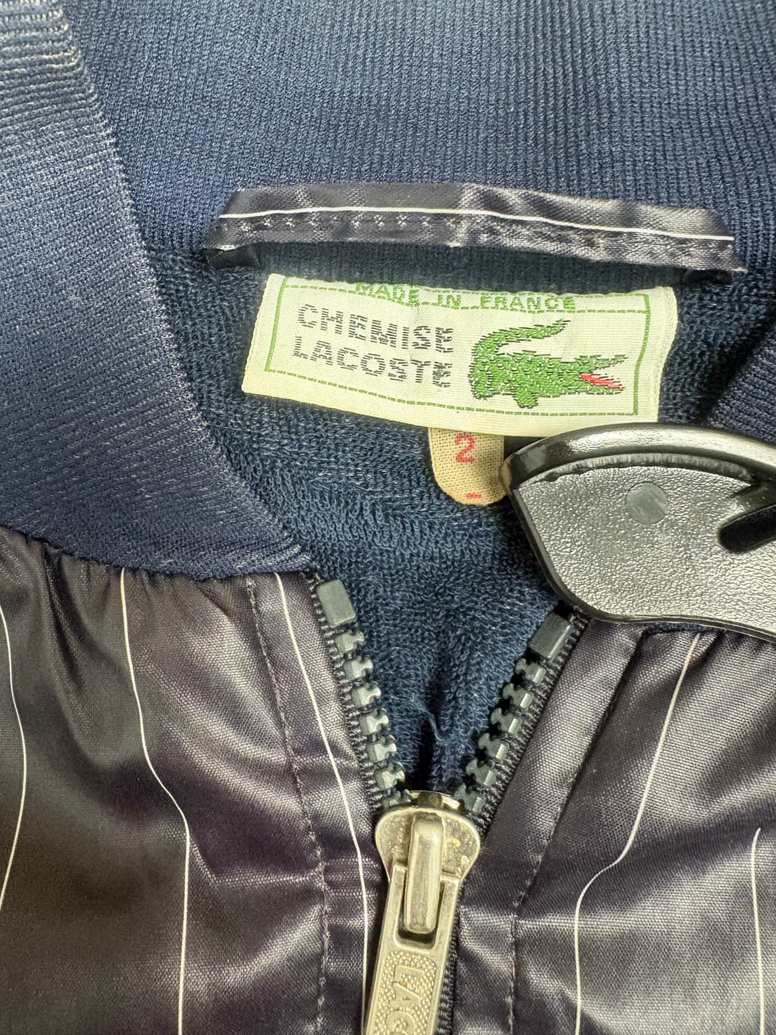 라코스테 스트라이프 봄버 자켓 상품이미지6