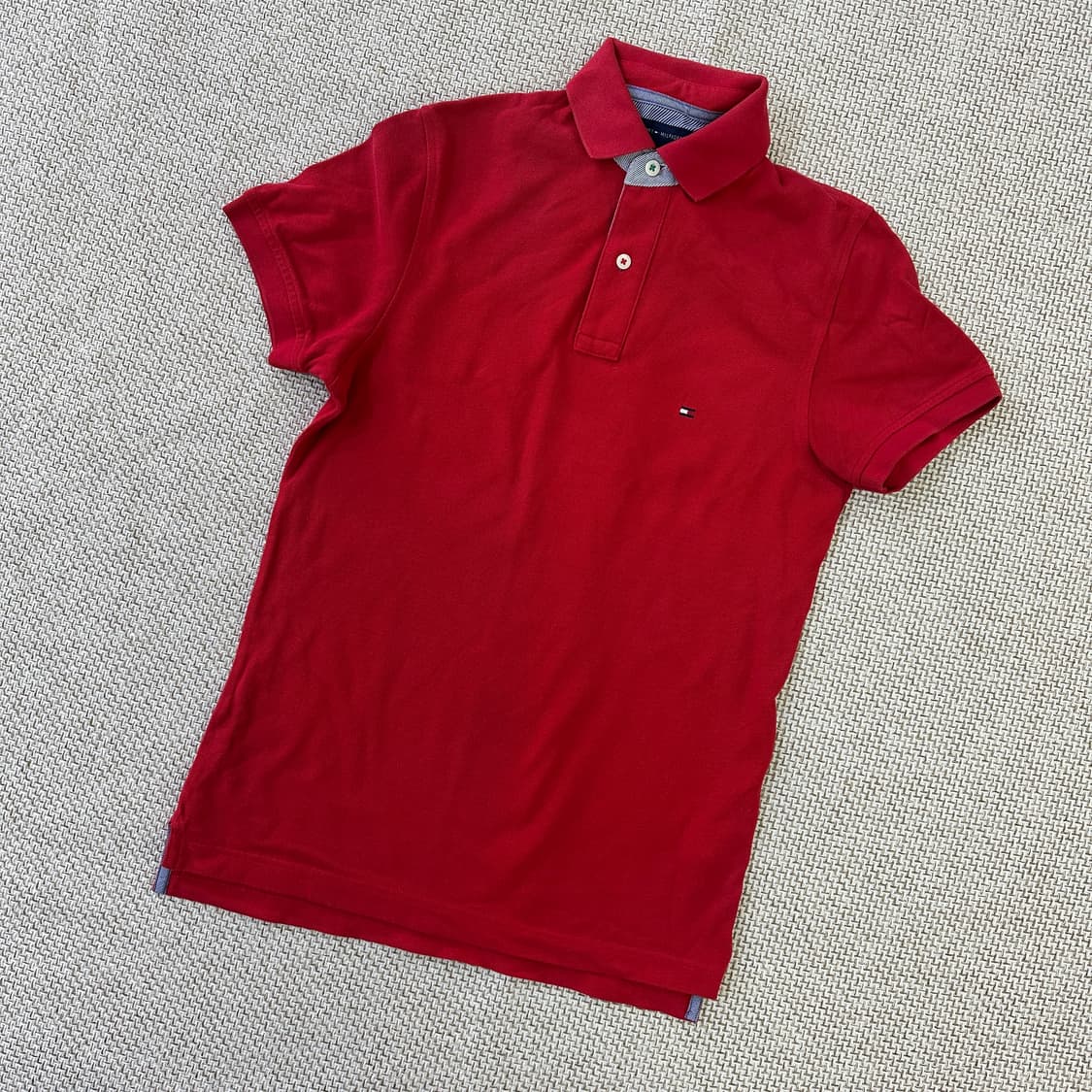 XS 타미힐피거 카라 반팔 티셔츠 0327D 상품이미지1
