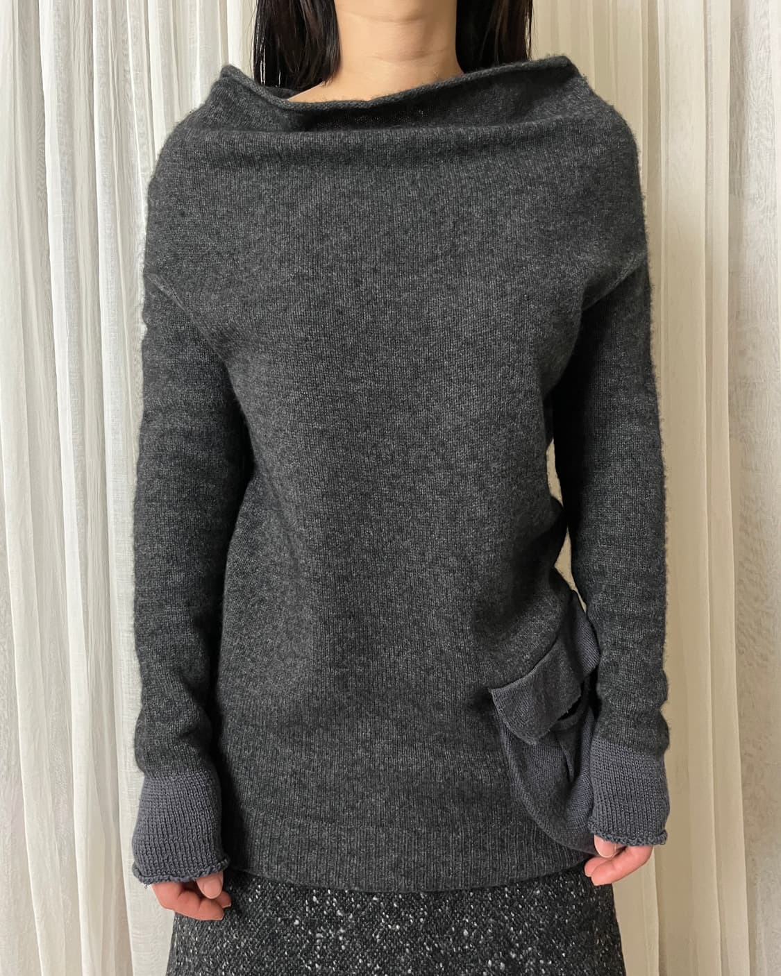 요지야마모토 하이넥 포켓 니트 Y's'yhojiyamamoto 상품이미지3