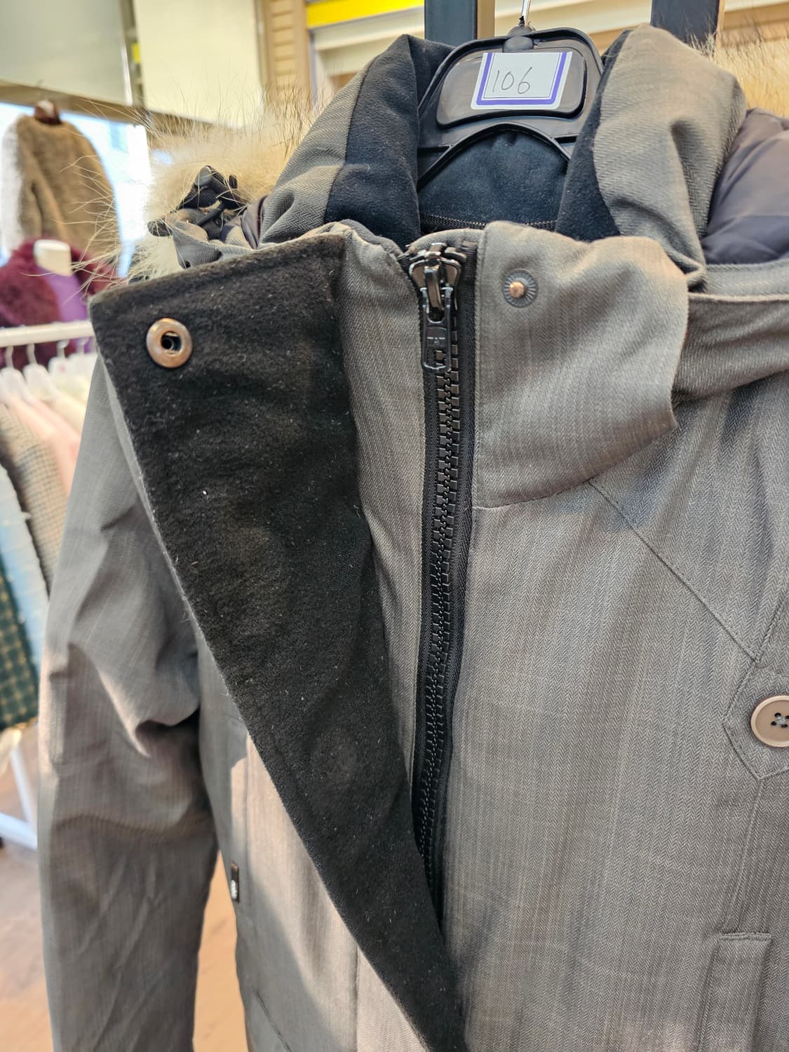 No.106 nobis 노비스 코요테 퍼패딩(XS) 상품이미지6