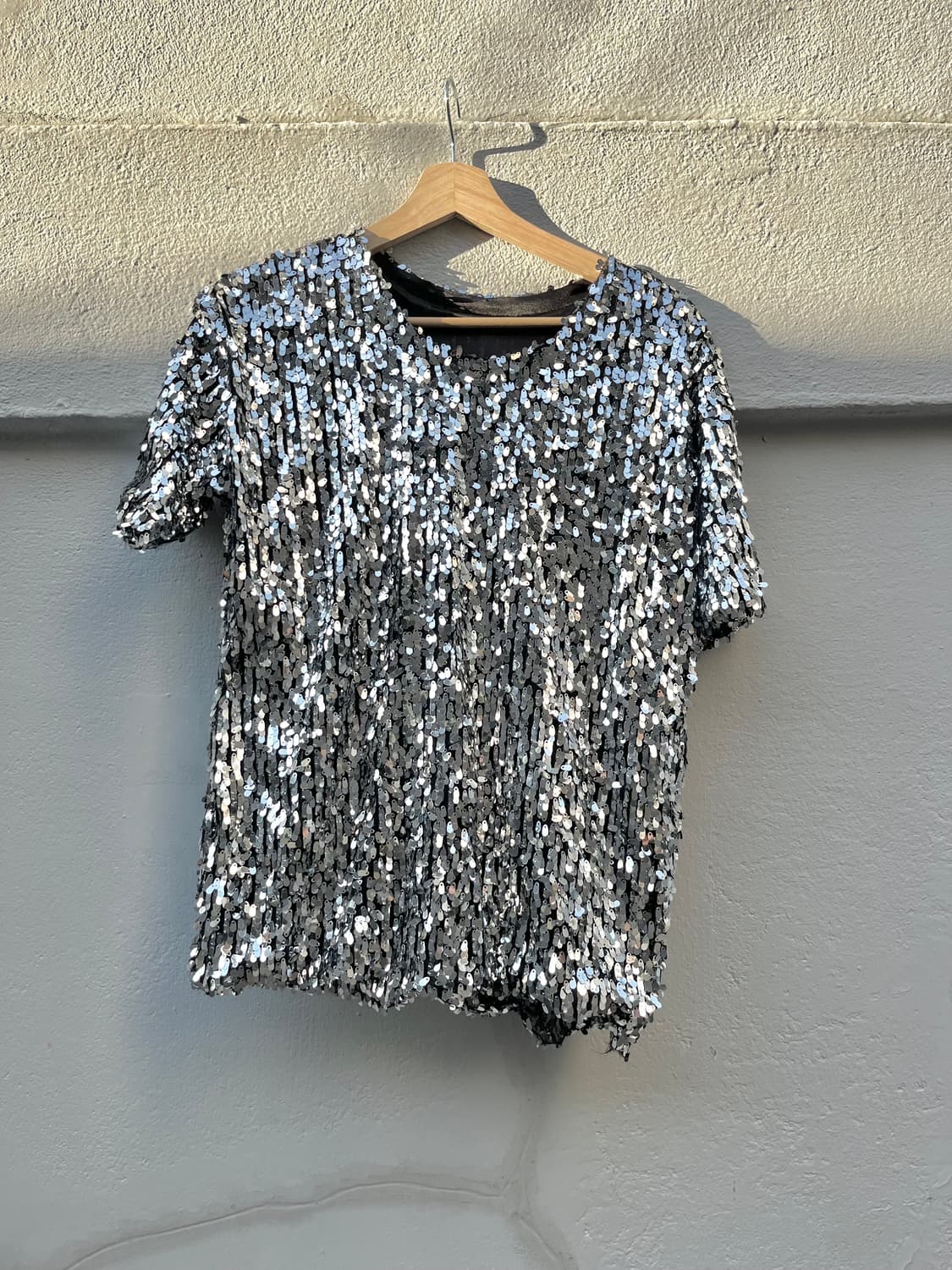 실버 스팽글 티셔츠 상품이미지2