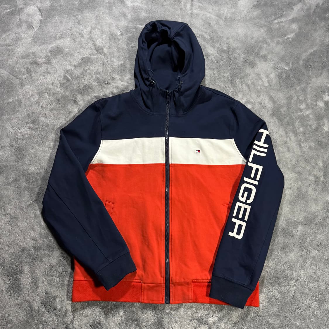 타미힐피거 빈티지 스몰로고 후드집업 상품이미지1