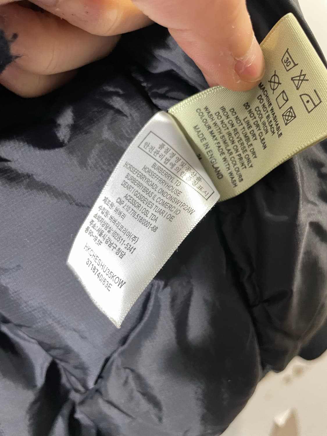 버버리 브릿 빅로고 봄버 상품이미지8