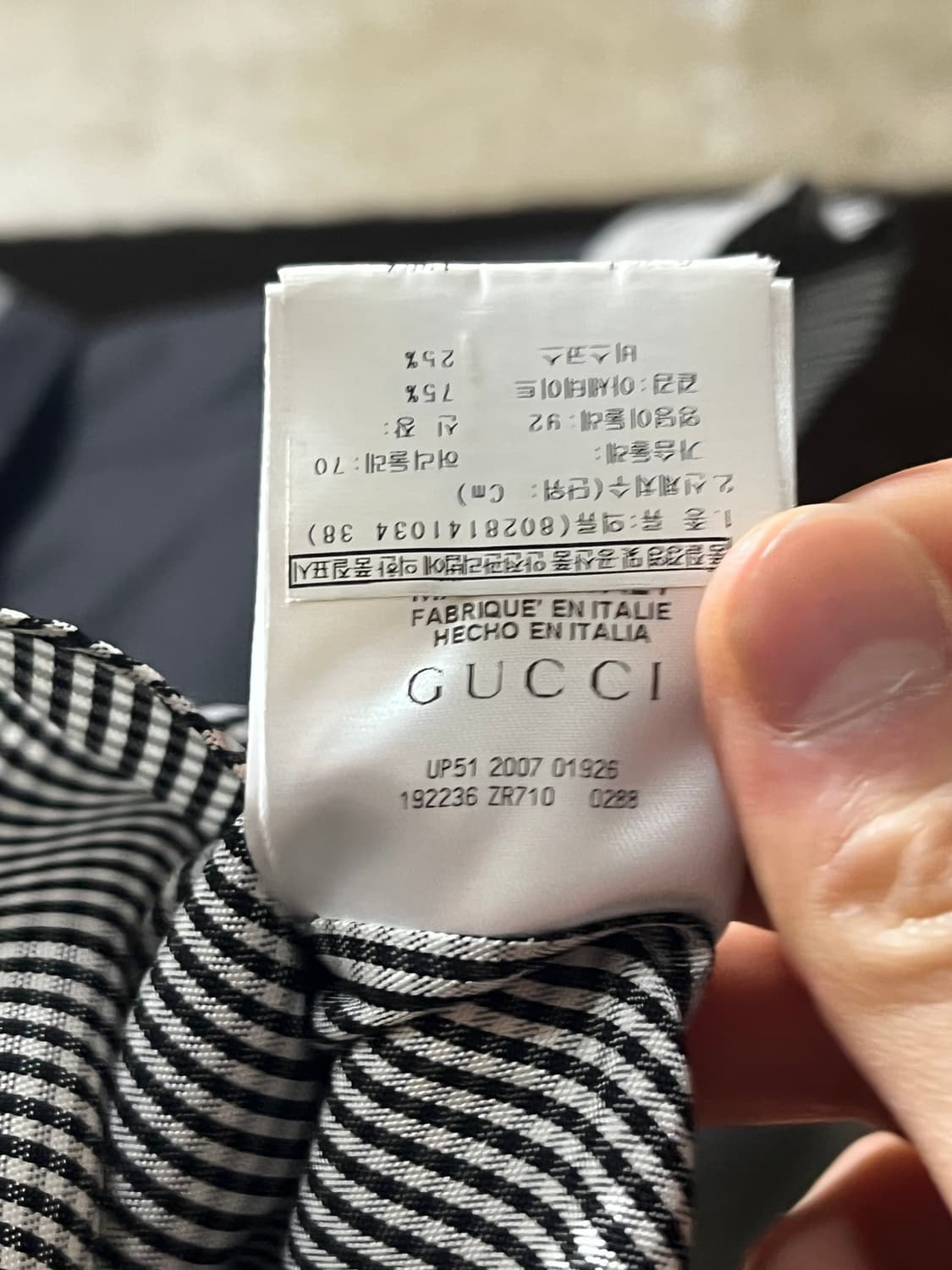 GUCCI 구찌 웨스턴 스타일 깅엄 체크 셔츠 상품이미지4
