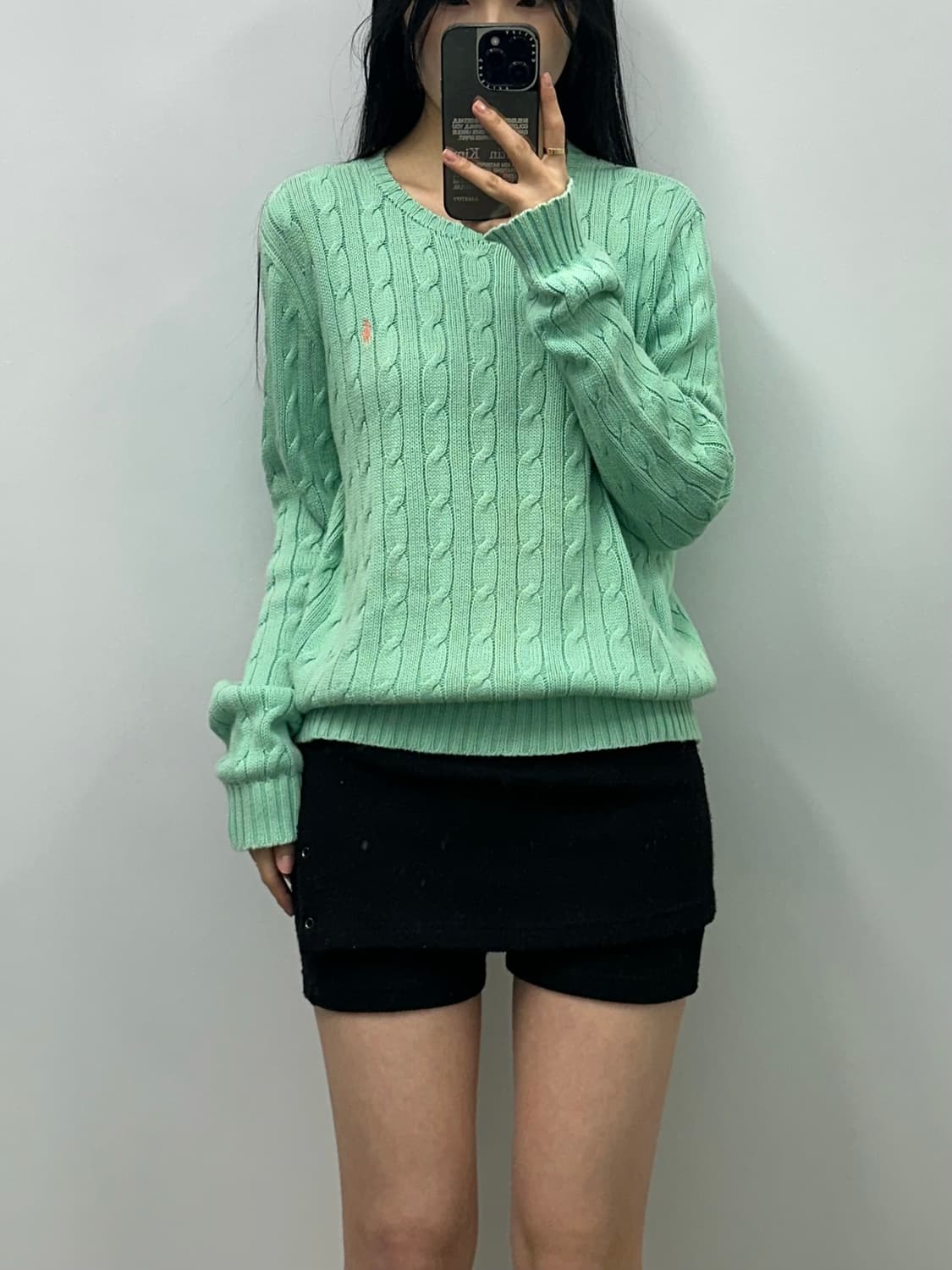 폴로 랄프로렌 신형 민트 꽈배기 니트 상품이미지1