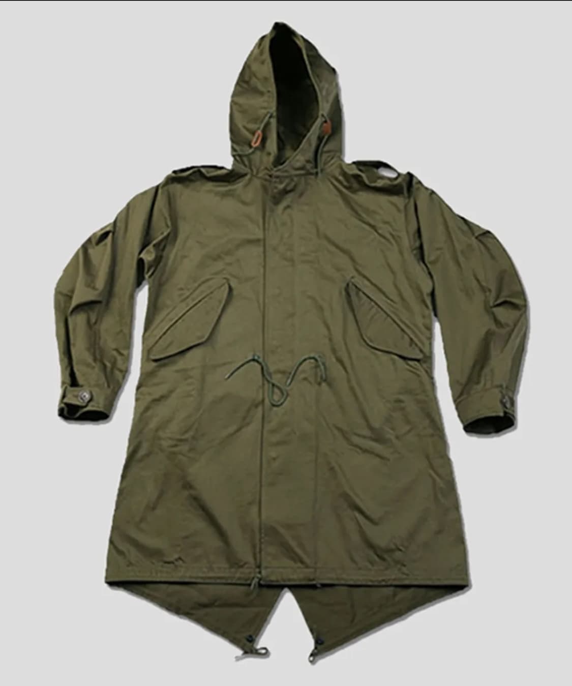 [택달린 새상품] 브론슨 m51 피쉬테일 개파카 올리브색상  M 사이즈 상품이미지3