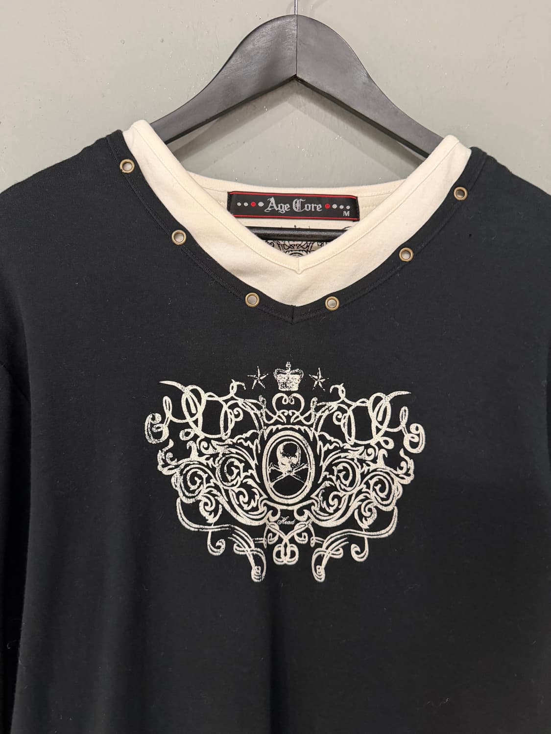 layered detail punk printing long sleeve 상품이미지5