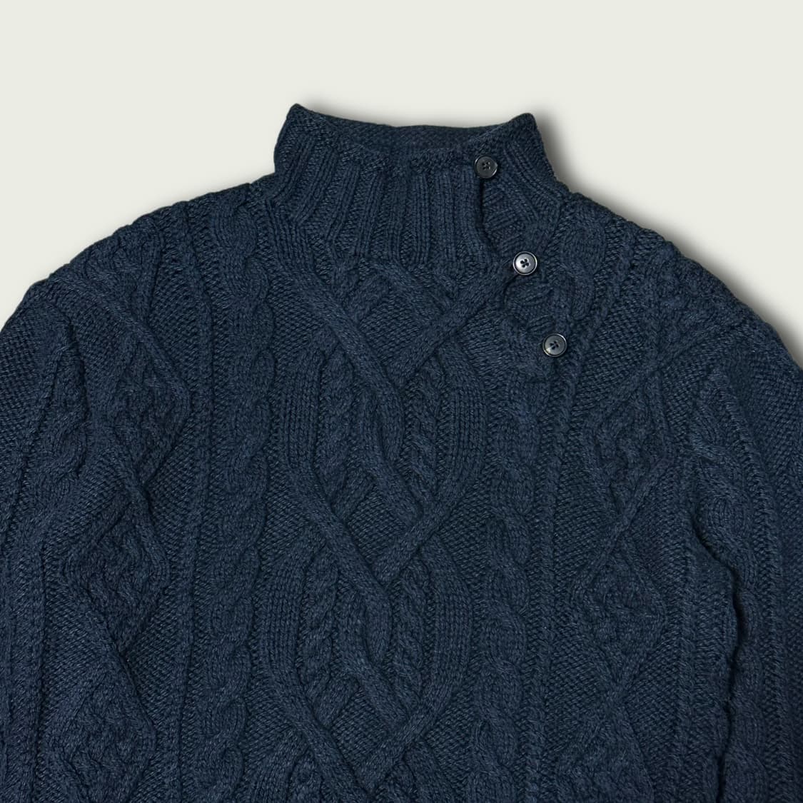 블랙라벨 하이넥 피셔맨 니트 상품이미지4