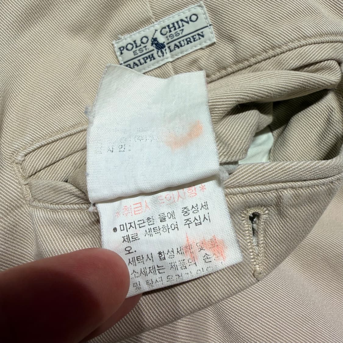 폴로랄프로렌 90s 클래식 치노 필립 쇼츠 반바지 35 상품이미지6