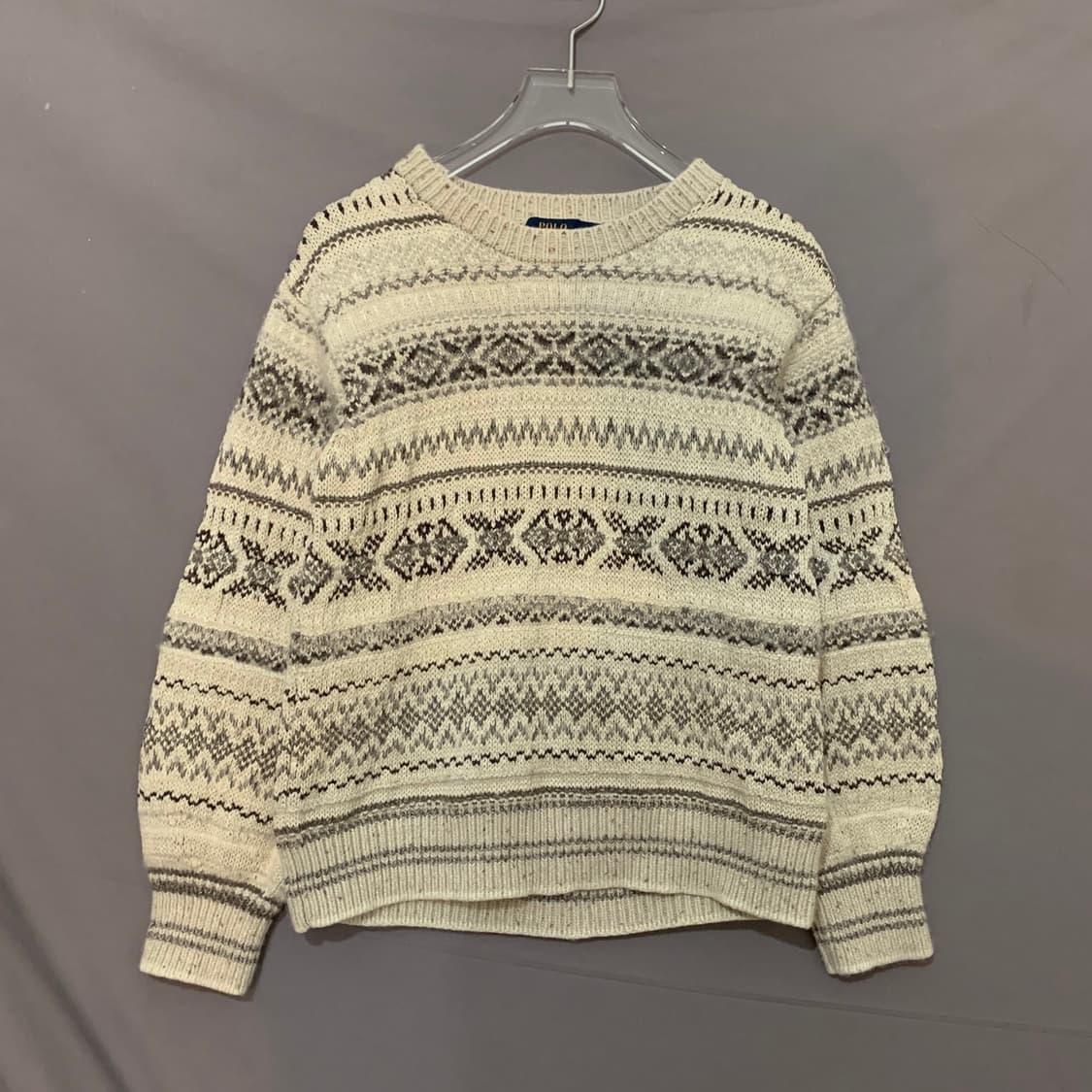 L 폴로랄프로렌 신형 QR택 여성 페어아일 울 니트 상품이미지2