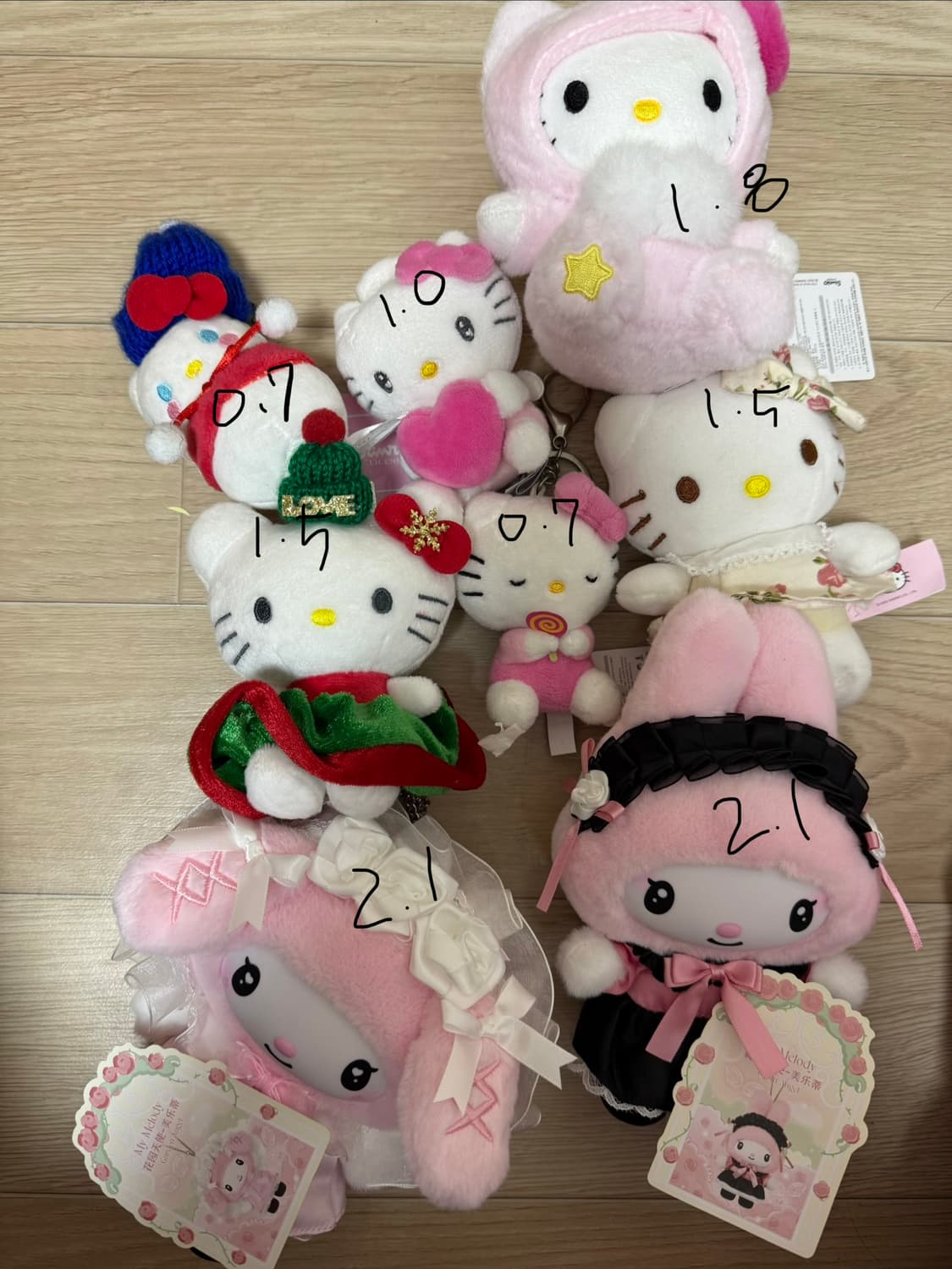 산리오 인형 낱개세트 상품이미지1