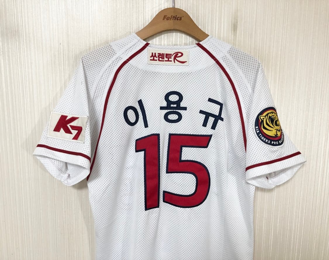 KBO ZETT 기아타이거즈 올드 홈유니폼/져지 S(85) #15 이용규 상품이미지9