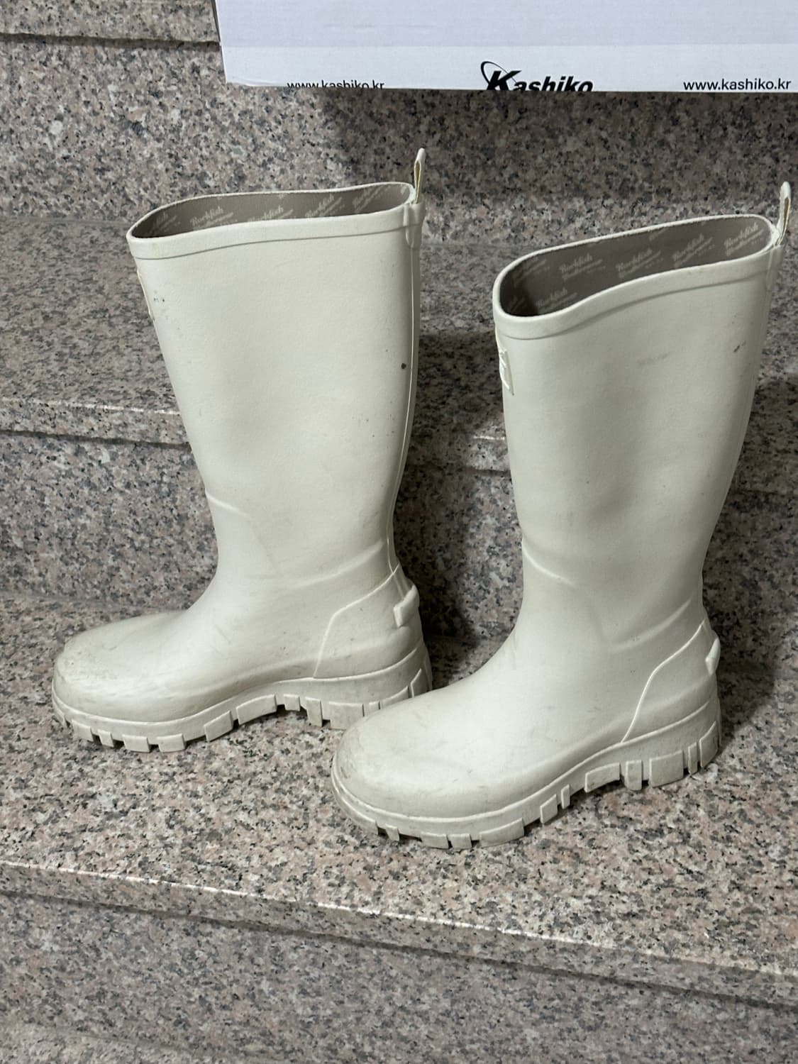 락피쉬웨더웨어 플랫폼 레인부츠 롱 크림 240 FLATFORM RAIN  상품이미지5