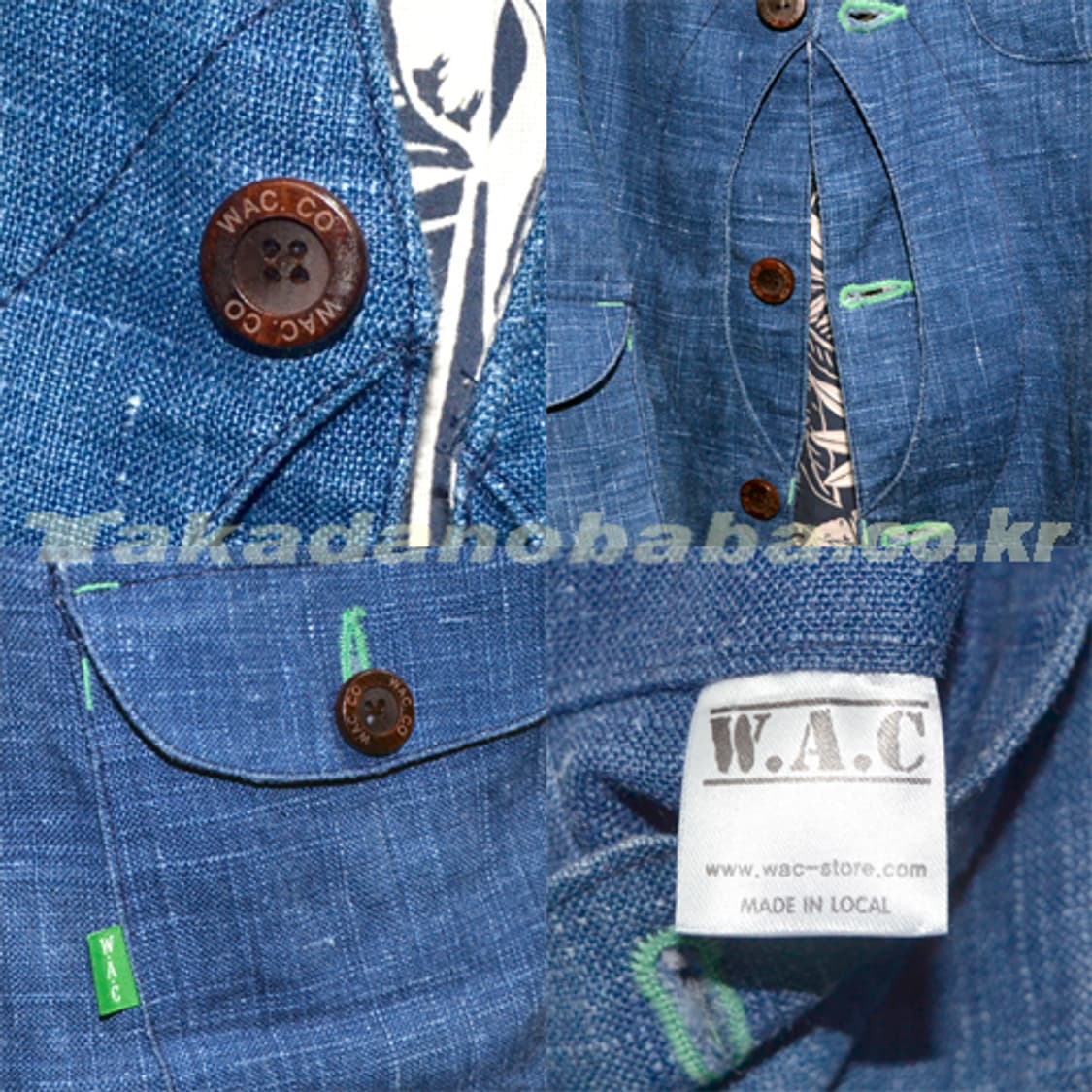 [WAC] Indigo Hemp Game VEST (Indigo) 상품이미지3