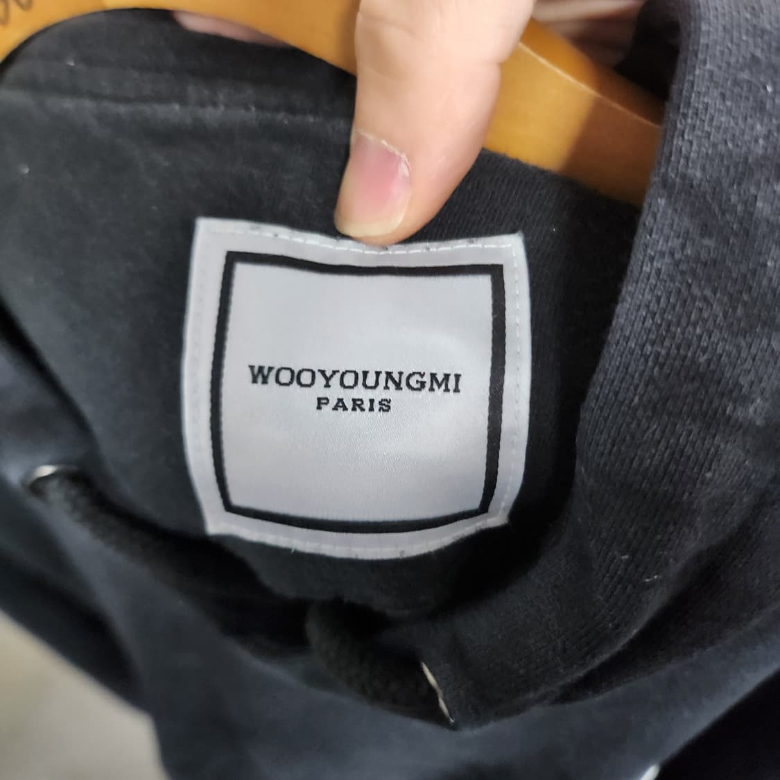 [100] 우영미 백로고 오버핏 후드티 상품이미지4