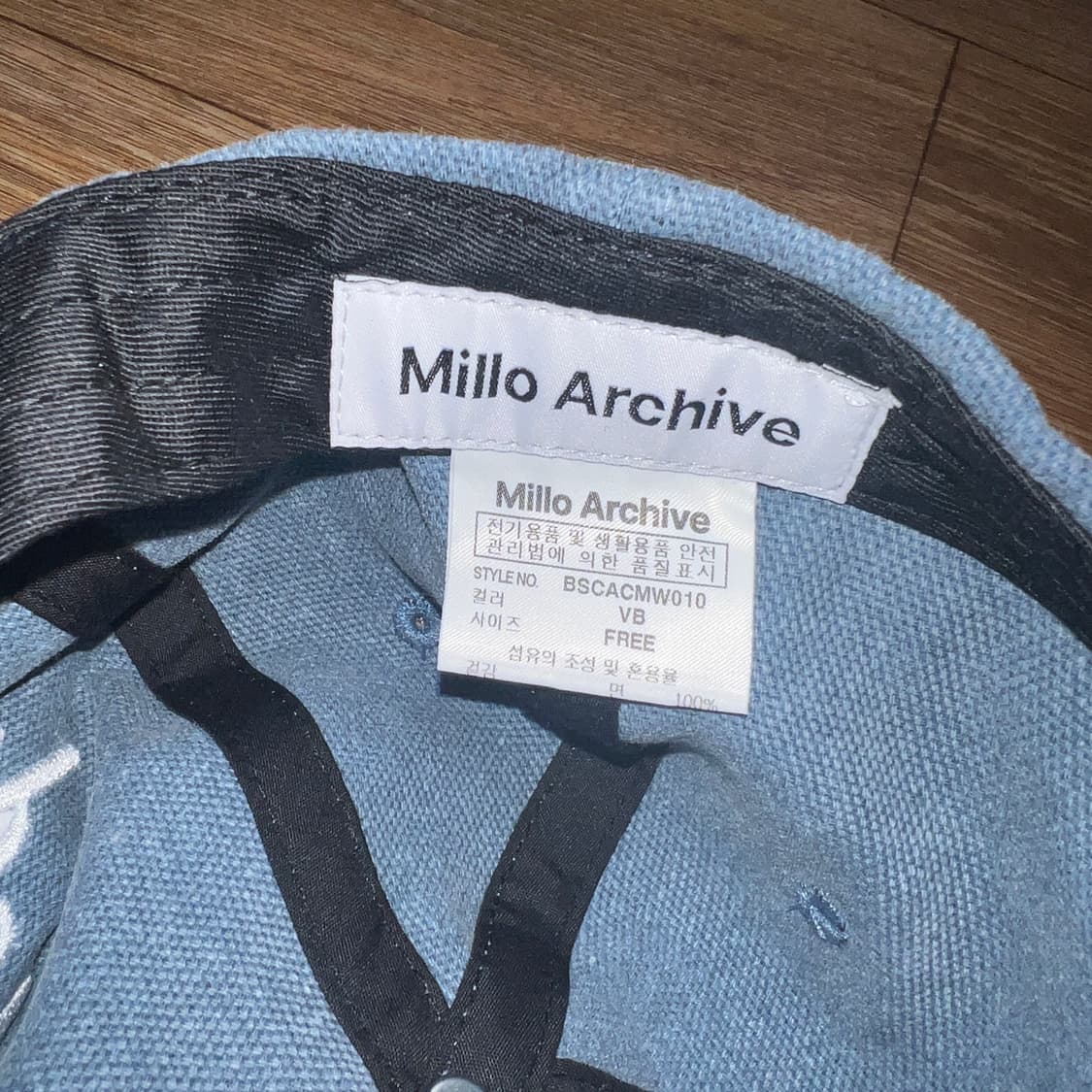 밀로우먼 페이디드 피그먼트 캠프 캡 [빈티지 블루] 상품이미지2