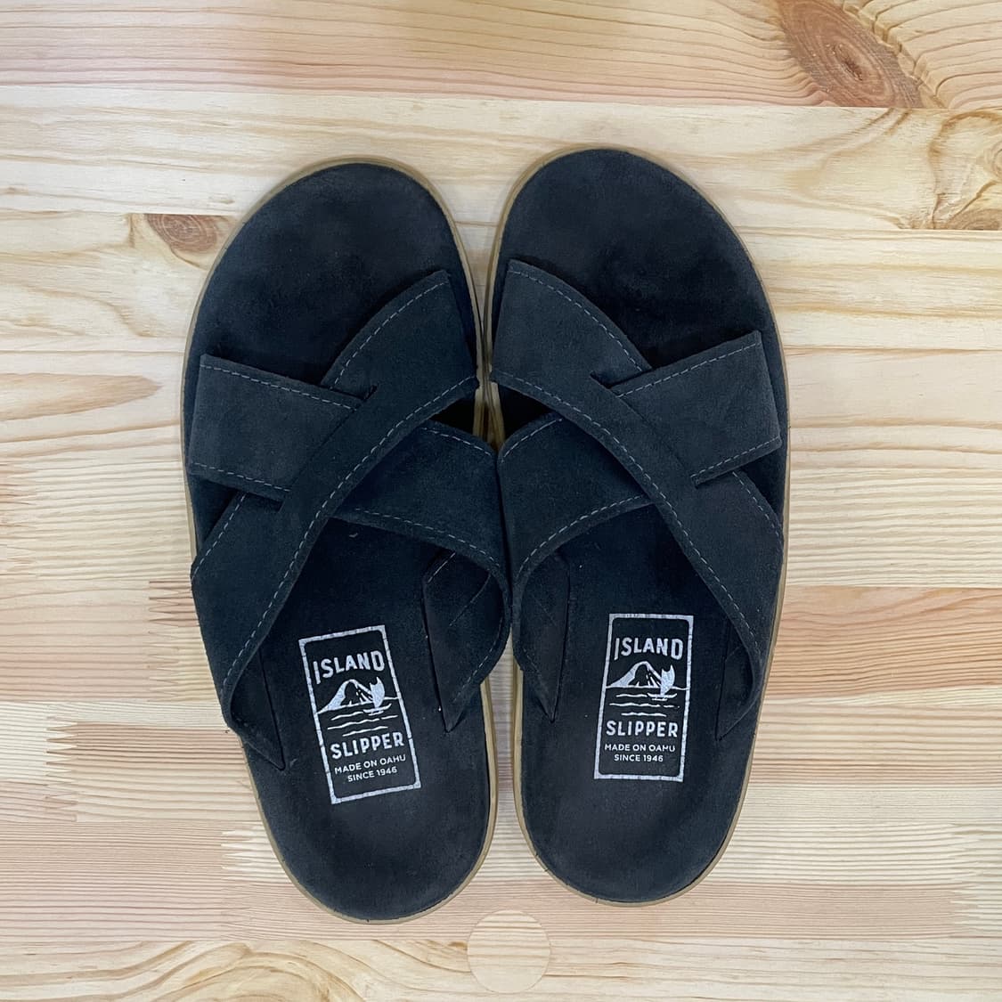 Island Slipper Suede Slide Navy 상품이미지2