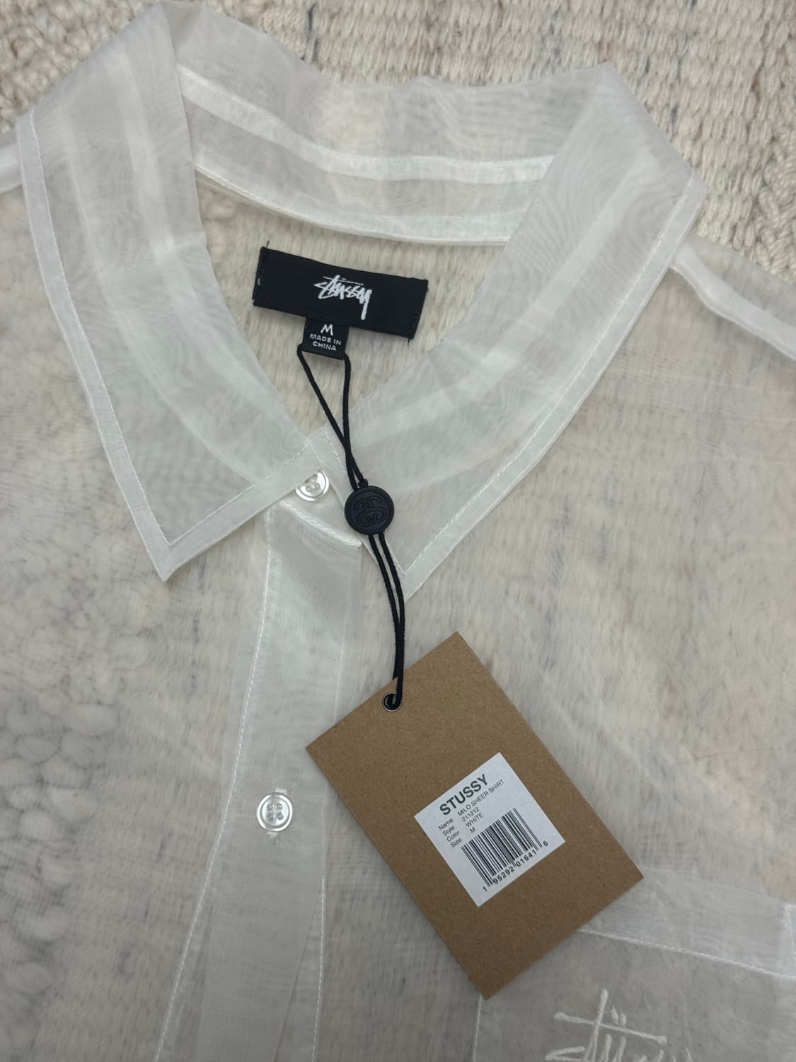 Stussy milo sheer shirt 스투시 마일로 시어 셔츠 상품이미지5