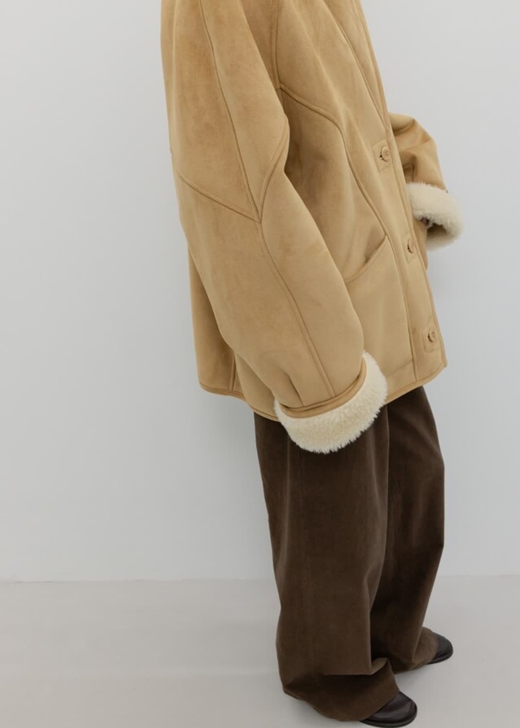 GBH 무스탕 25FW SHEARLING COAT / BEIGE 상품이미지2