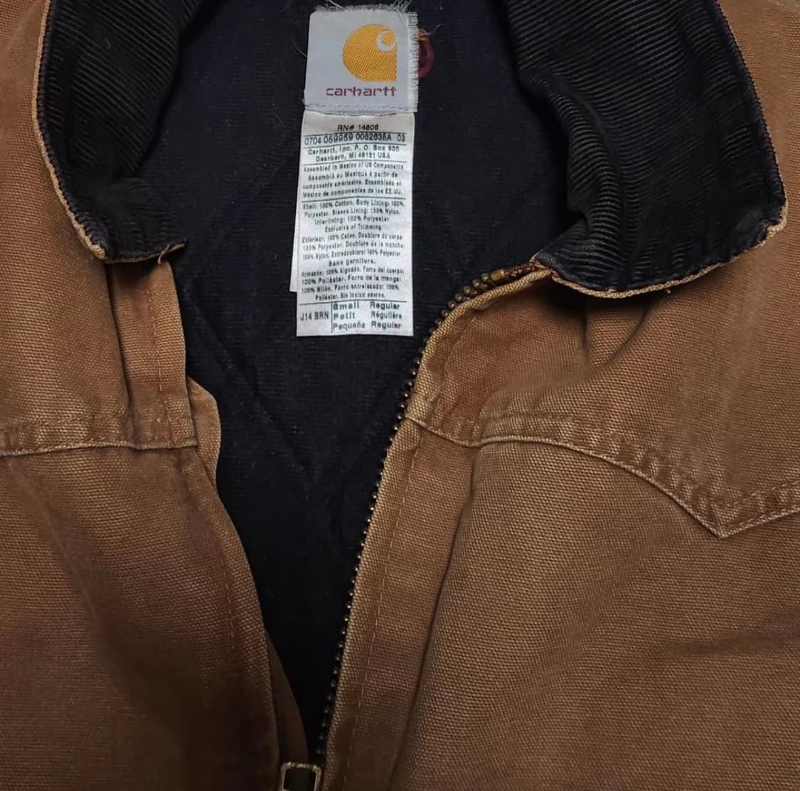 s 칼하트 구버전 J14 산타페 카라 워크 자켓 상품이미지6