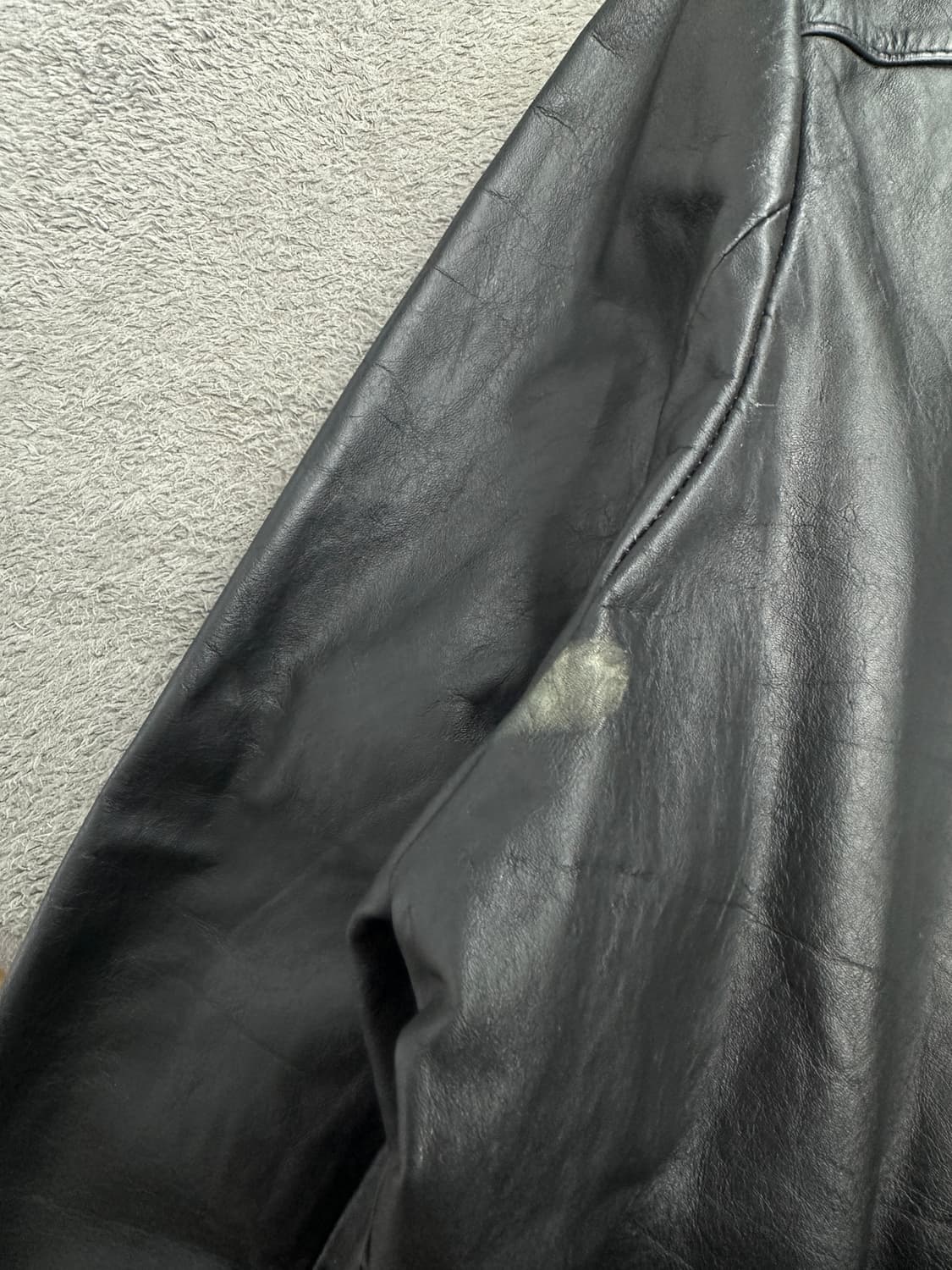 80s Harley-Davidson 레더 봄버 자켓 L 상품이미지10