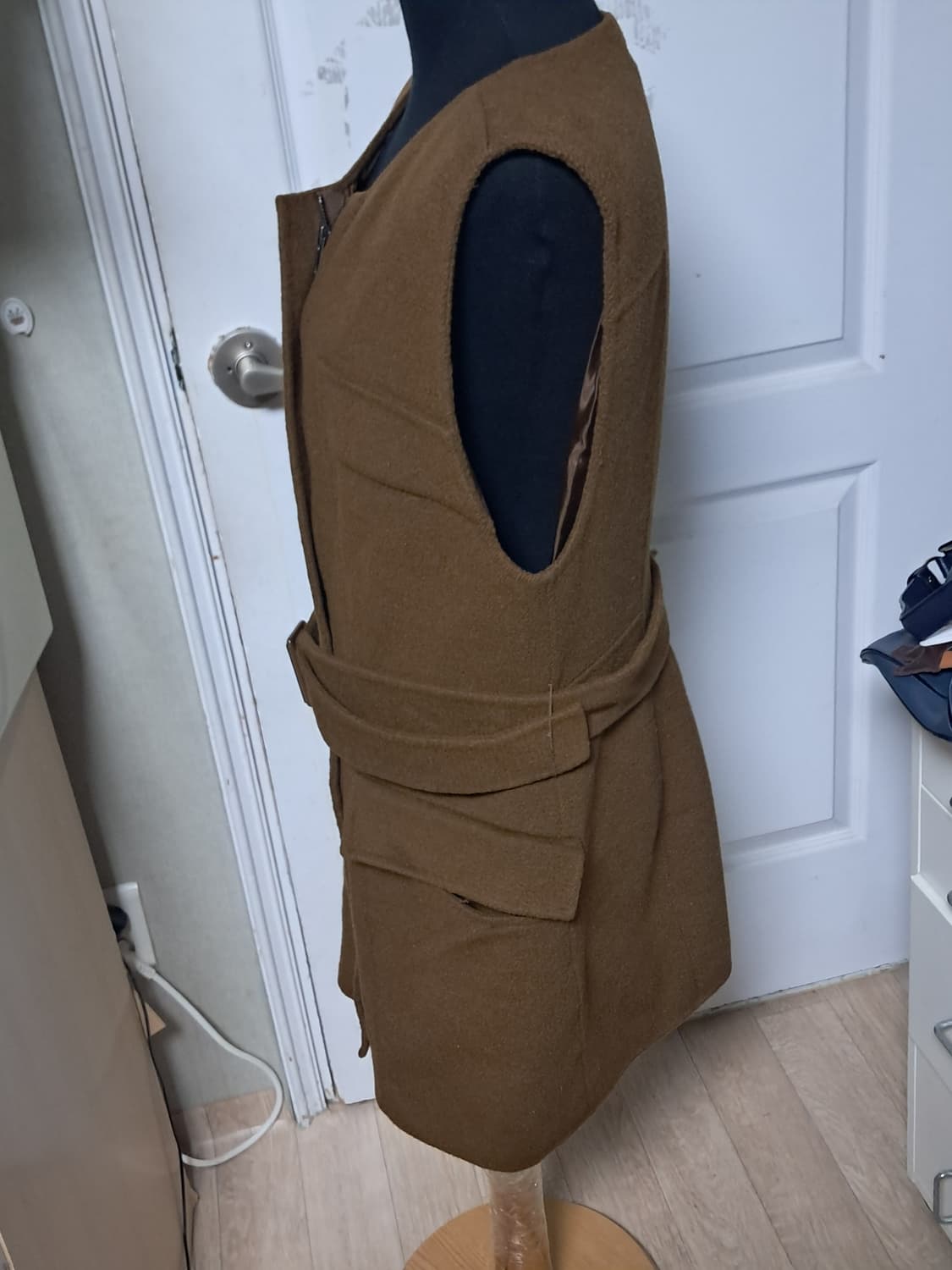 오브제 강지영 모, 앙고라 베스트 조끼 55~날씬66 상품이미지2