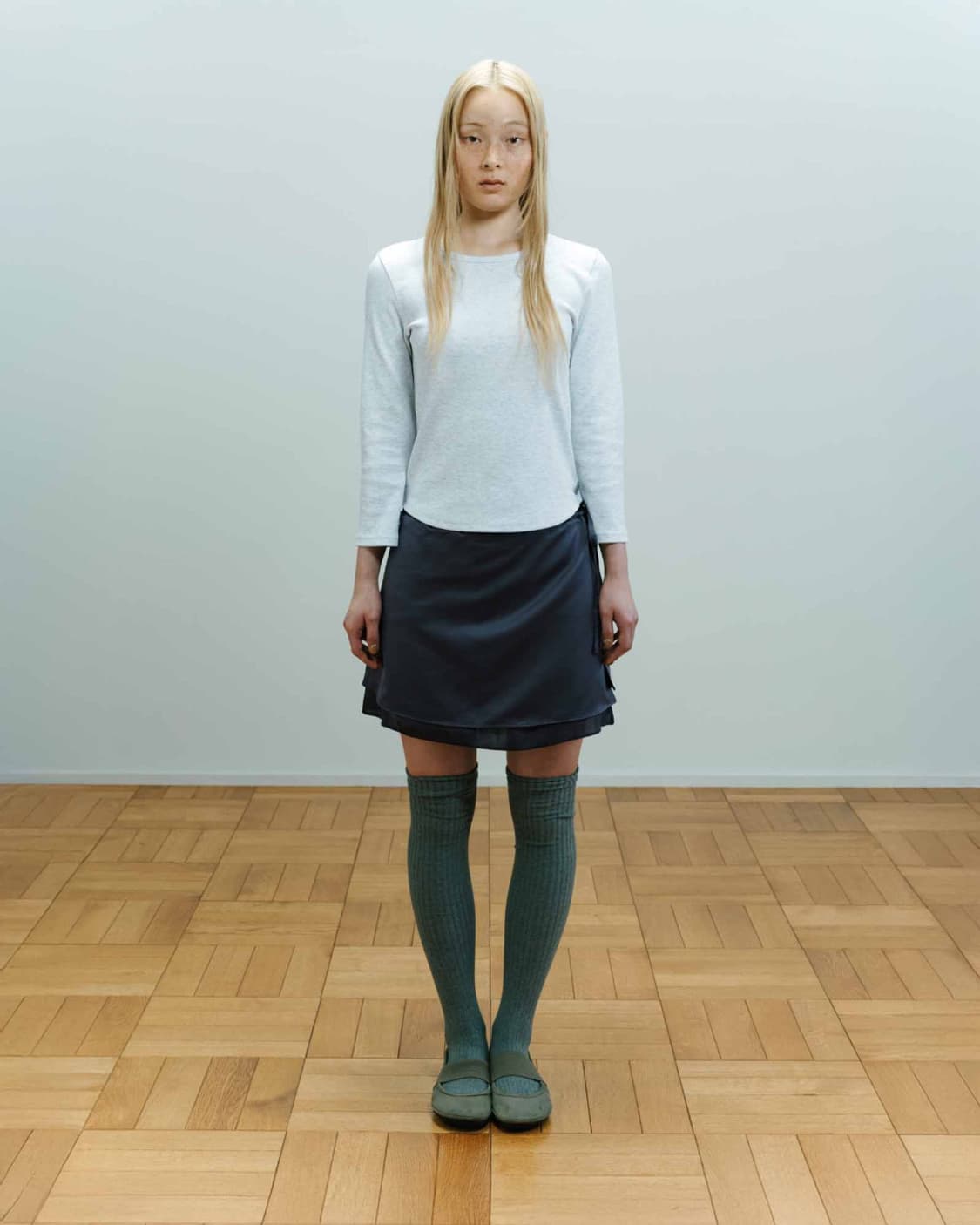 코이세이오 038 카프리 슬리브 화이트 멜란지 상품이미지5