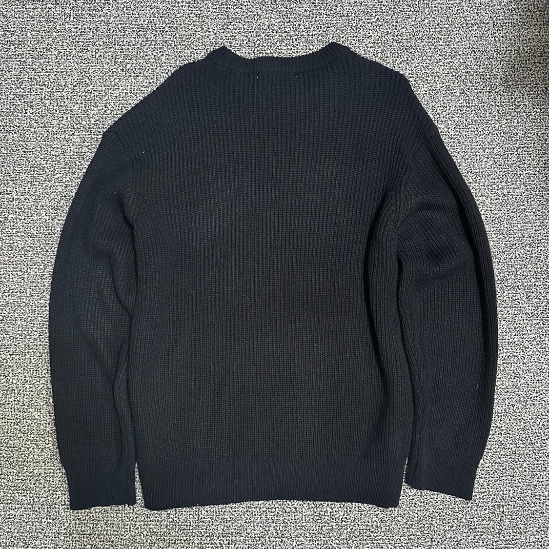 (L) 수아레 블랙 와플 니트 상품이미지4