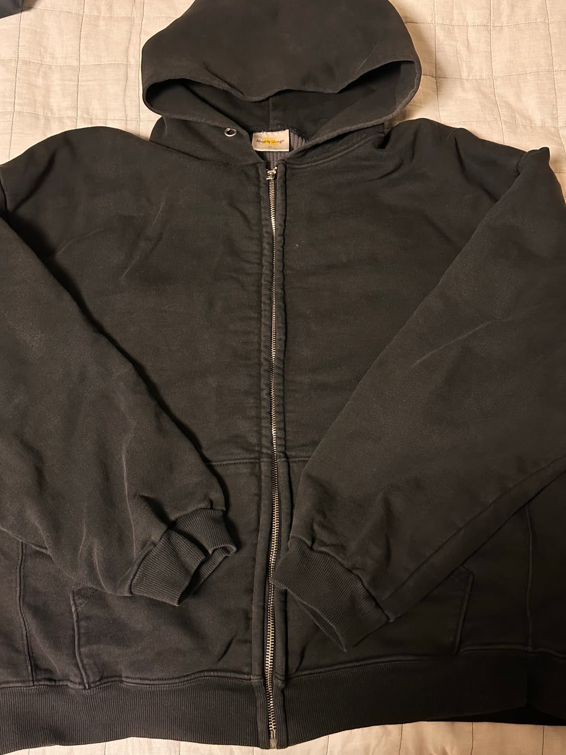 너티새비지 써멀 라인 집 후디 블랙 - 왈데스 1 상품이미지1