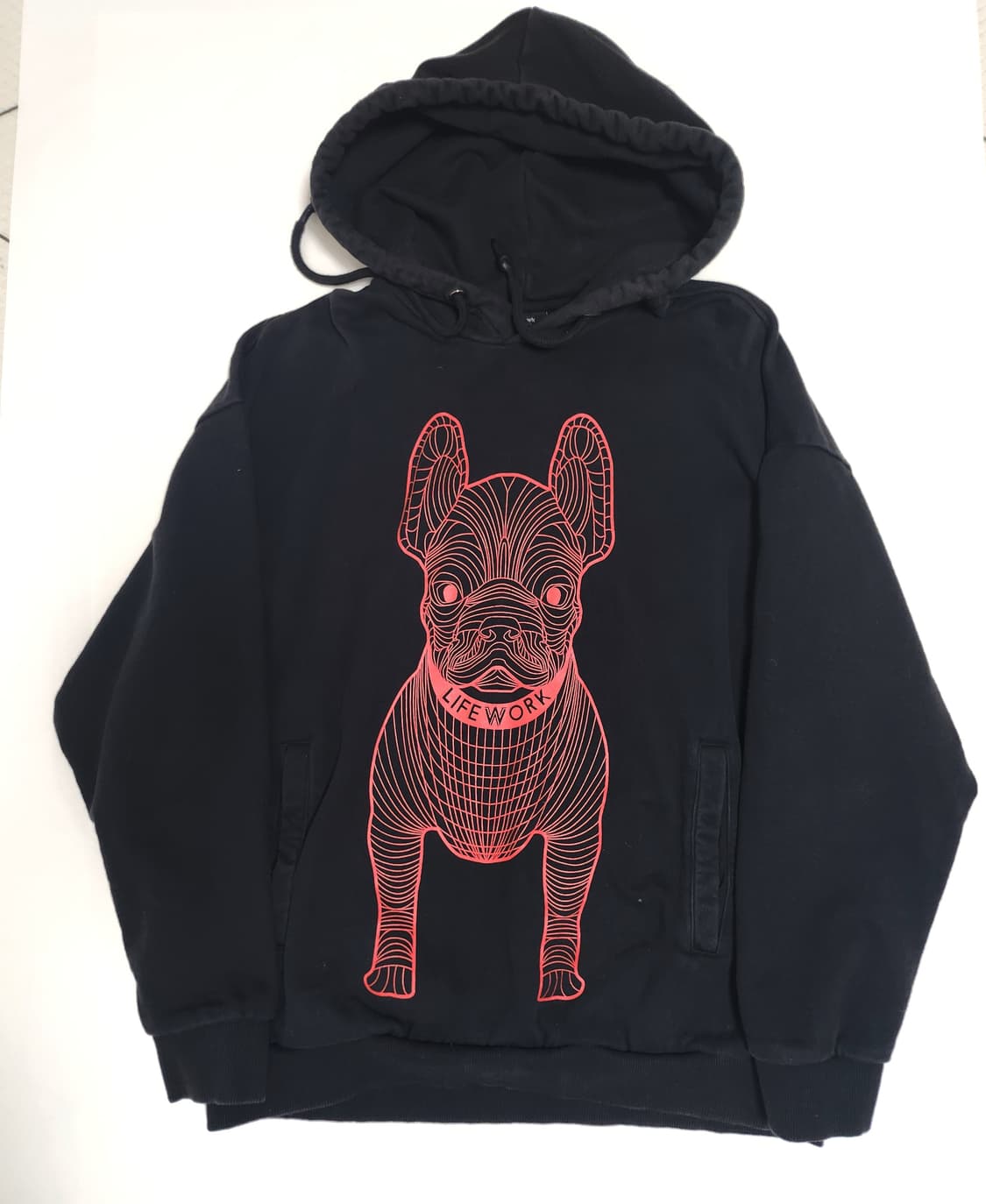 라이프워크 빅도그 후드티 블랙  상품이미지1