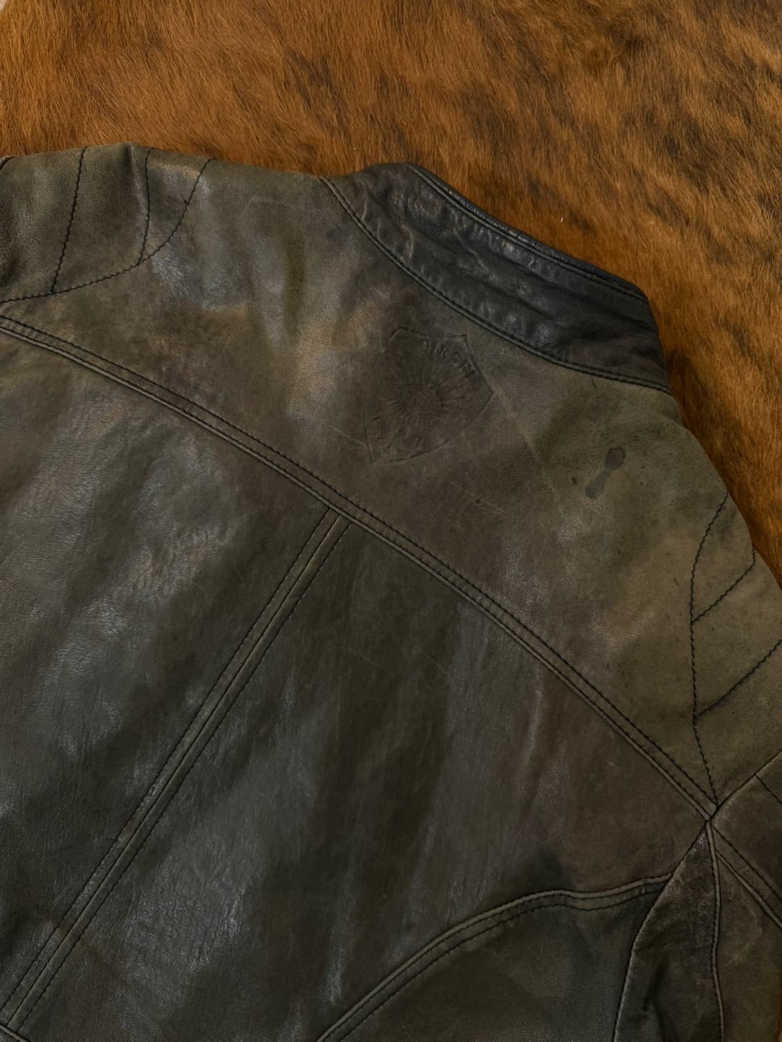 디젤 양가죽 바이커 자켓  상품이미지7