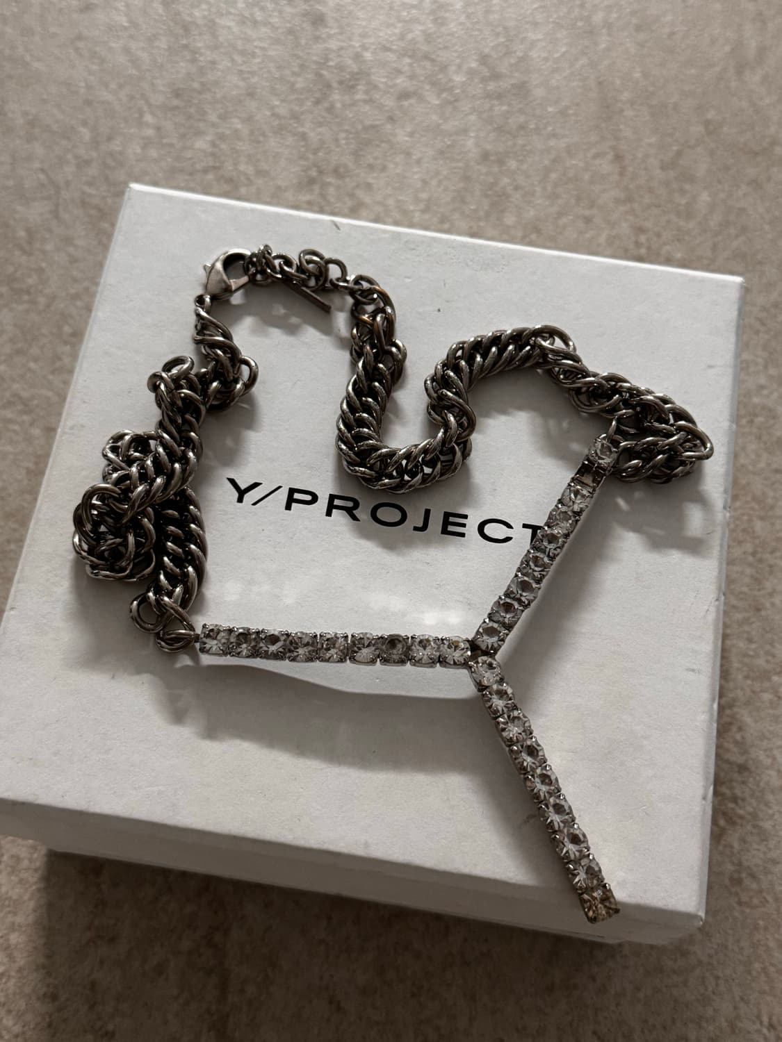 와이프로젝트 크리스탈 Y 목걸이 상품이미지5