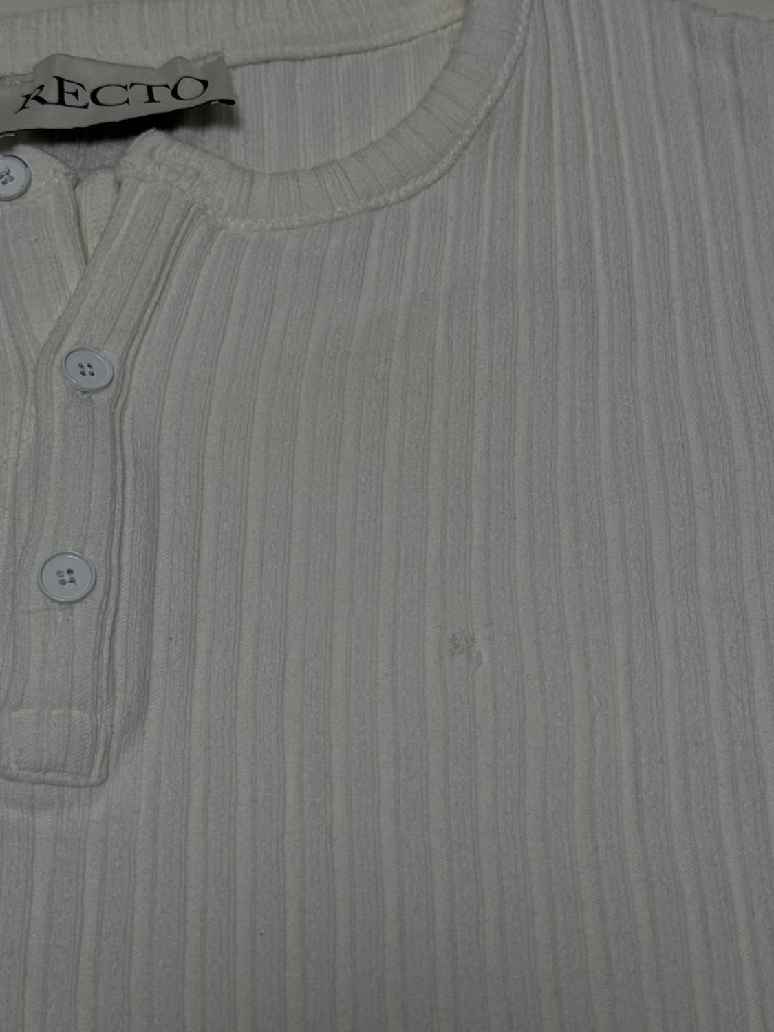 렉토 / RC로고 자카드 패치 헨리넥 / L 상품이미지5