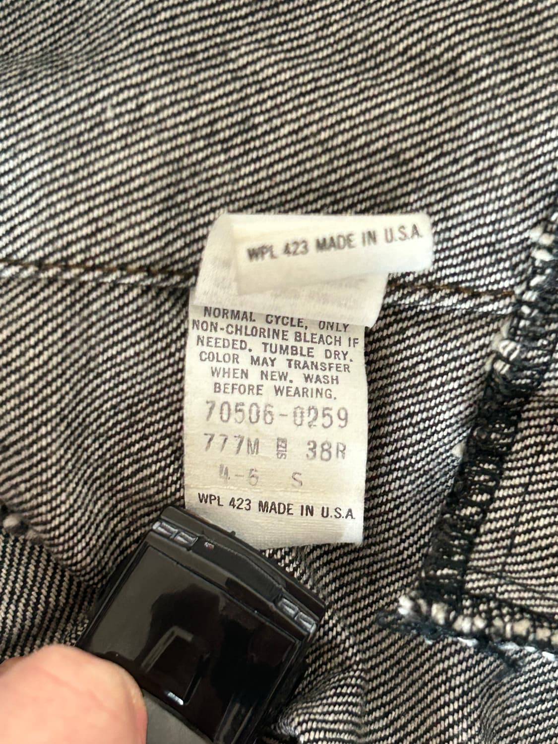 70s 리바이스 생지 데님 자켓 (usa 상품이미지3