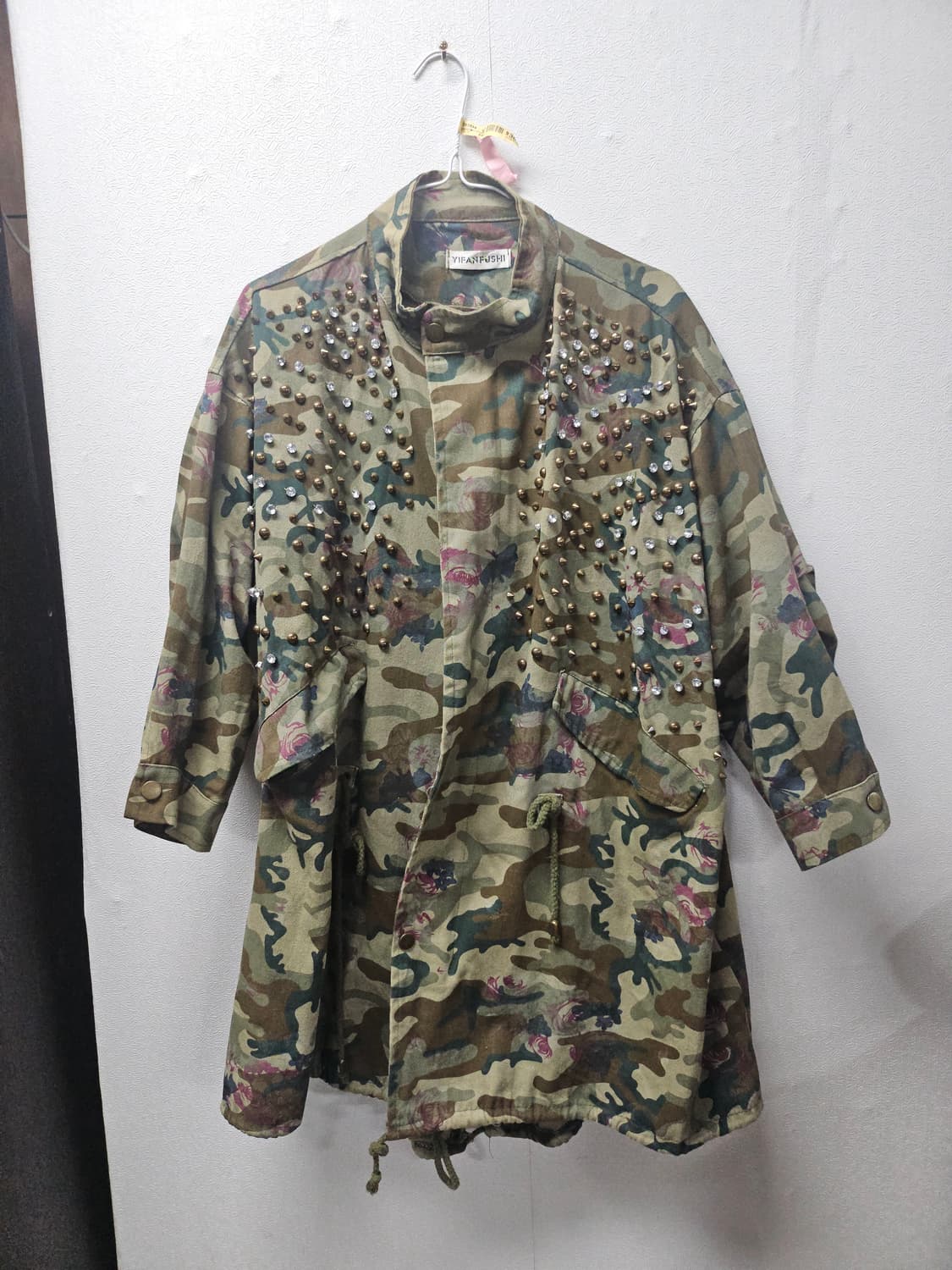YIFANFUSHI 카모 스터드 야상 자켓 free 상품이미지1