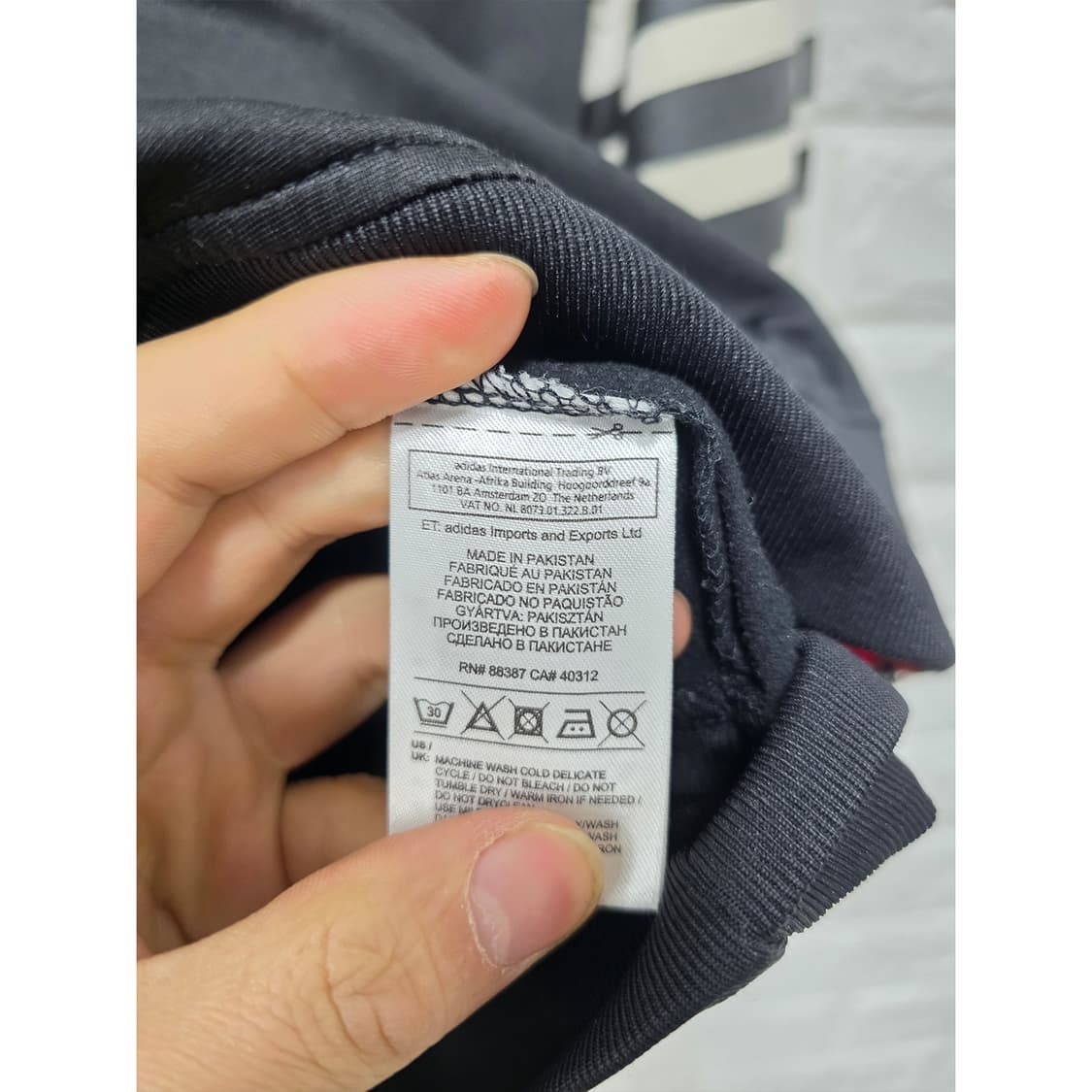 택포// 아디다스 삼선 트랙탑 블랙 화이트 2XL ejk 상품이미지3