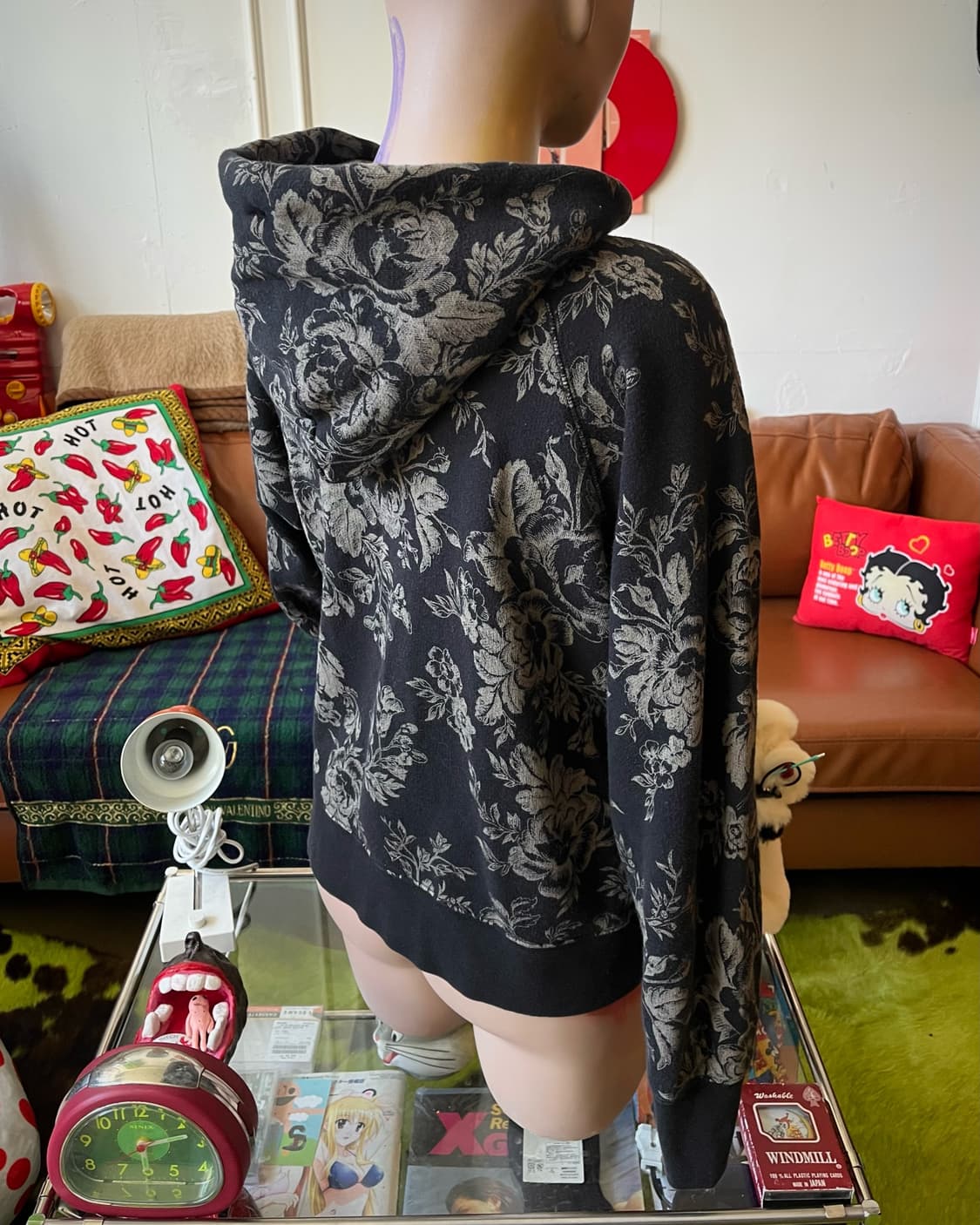 Cabbages & Rose X ユニクロ Oriental Hood Zip 상품이미지3