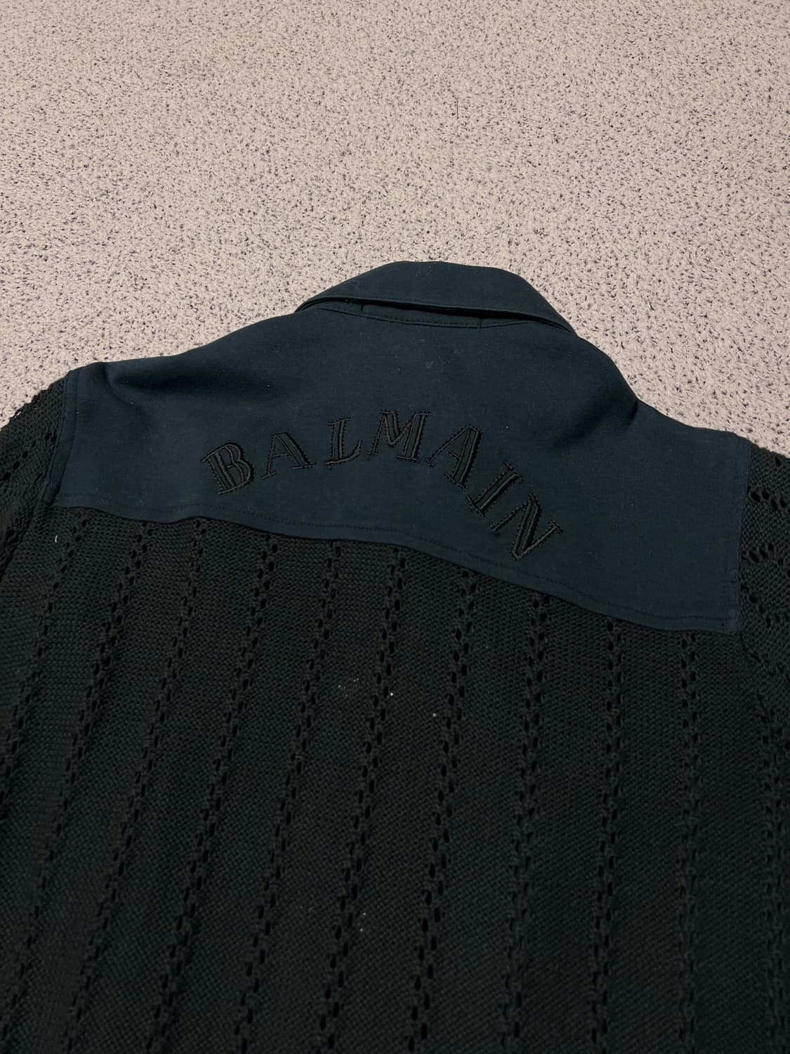 Balmain knit trimmed trucker jacket 상품이미지5