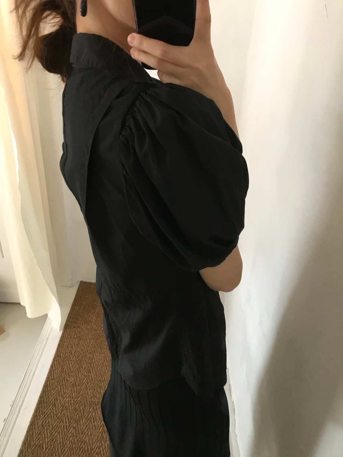 black puff blouse 상품이미지4
