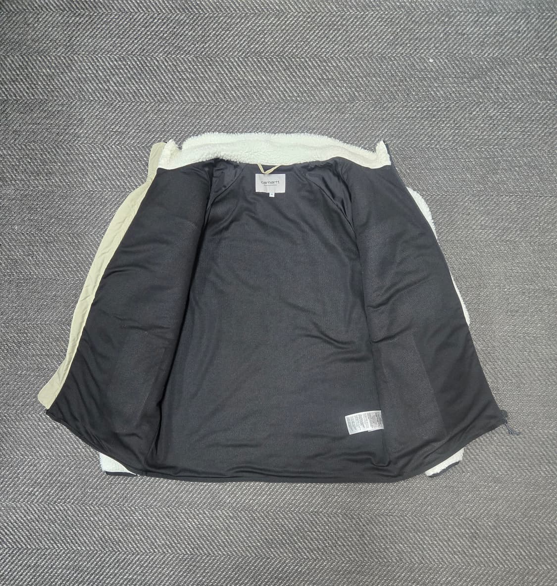 칼하트 공용 WIP 프렌티스 플리스 자켓 화이트 상품이미지4