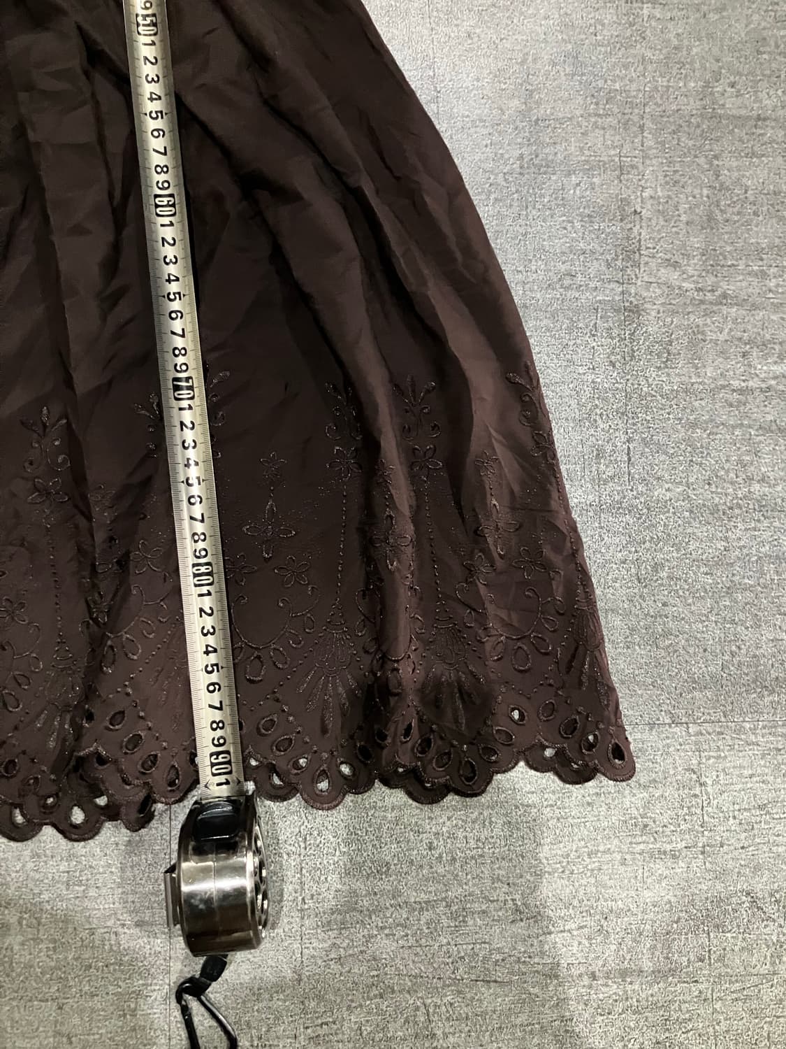 일본빈티지 Jechichi 하구미모리걸 바선생 슬립펀칭원피스 초코 상품이미지3