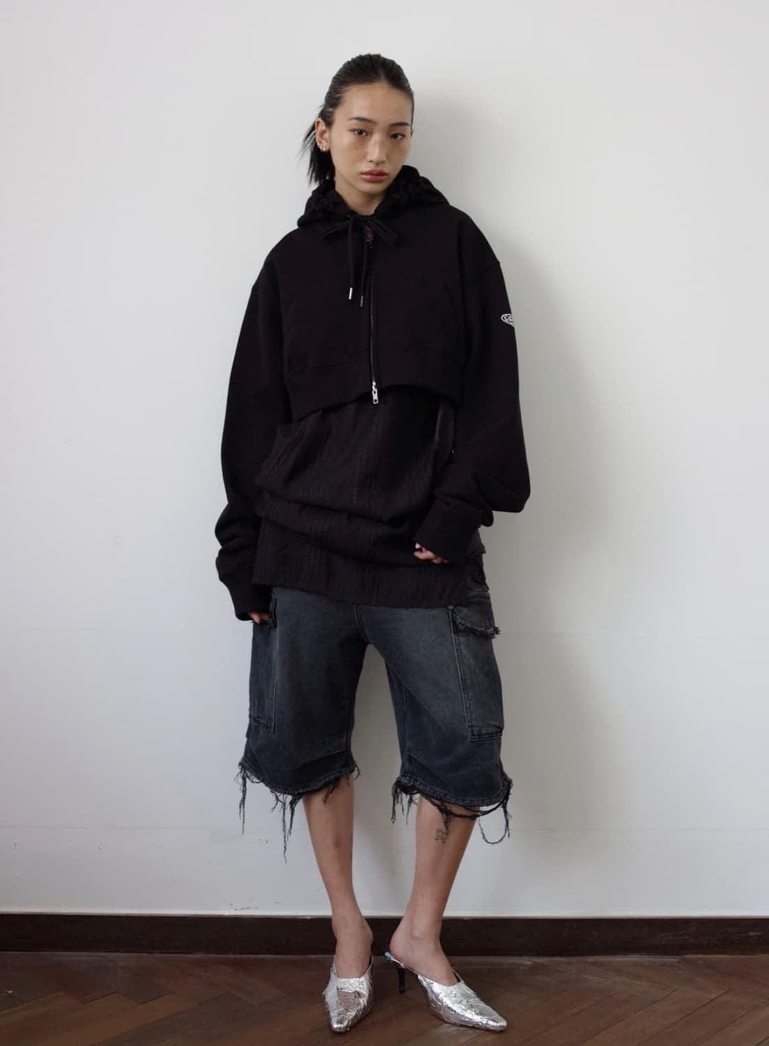 Seo 버뮤다 데님 카고 팬츠 상품이미지1